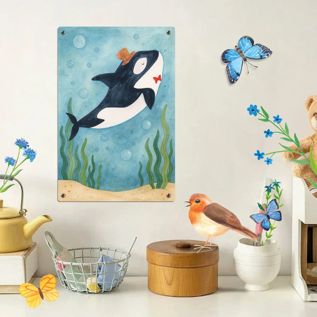 Paint by Numbers Metal Sign orca cylinder Design Seafood, aquatic animals, ocean, sea, fish, shells, corals, reef, whale, narwhal, sea urchin, lobster, platypus, turtle, manatee, crocodile, orca, shrimp, gifts for seafood lovers, water world, underwater animals, underwater world, vacation, deep sea, seafood fans, gift ideas, seafood decoration, seafood posters, glitter, party, congratulations, feast, confetti, birthday, celebration