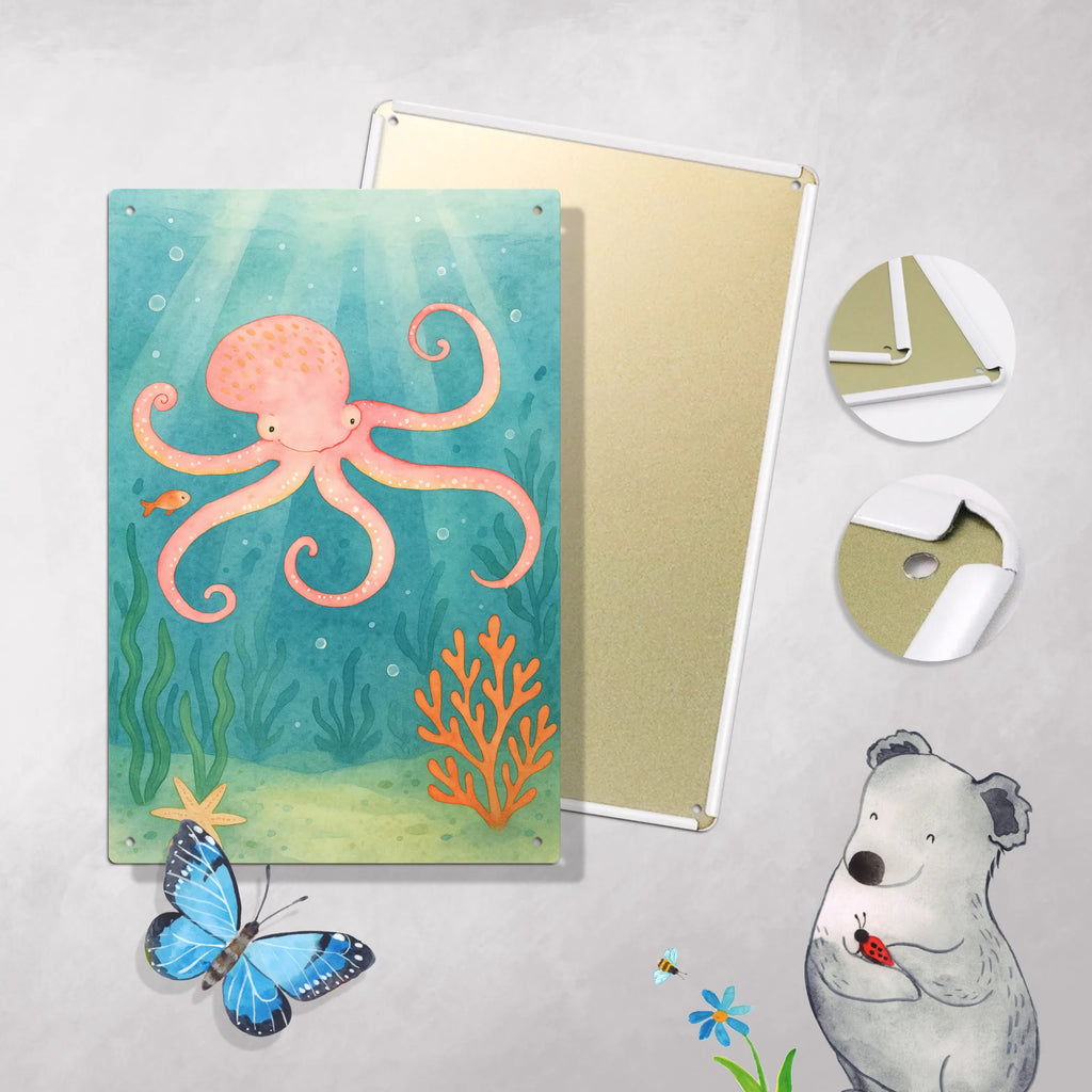 Malen nach Zahlen Metallschild Tintenfisch Design Malen nach Zahlen, Kreativität, Ausmalbild, DIY, Bastelidee, Kunstwerk, Malen, Baseln, Künstler, Tiermotive, Gute Laune, lustige Sprüche, Tiere, Meerestier, Arme, Ozean, Meer, Tintenfisch, Wasser, Krake