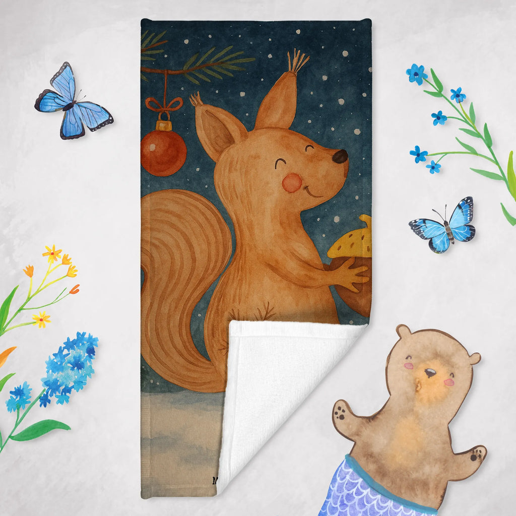 Badehandtuch Eichhörnchen Weihnachten Design Duschtuch, Badetuch, Strandtuch, Saunatuch, Kinder Handtuch, Winter, Weihnachten, Weihnachtsdeko, Nikolaus, Advent, Heiligabend, Wintermotiv, Frohe Weihnachten, Frohes neues Jahr, Guten Rutsch, Weihnachtsmotiv, Weihnachtsgruß, Neujahr, Vogel