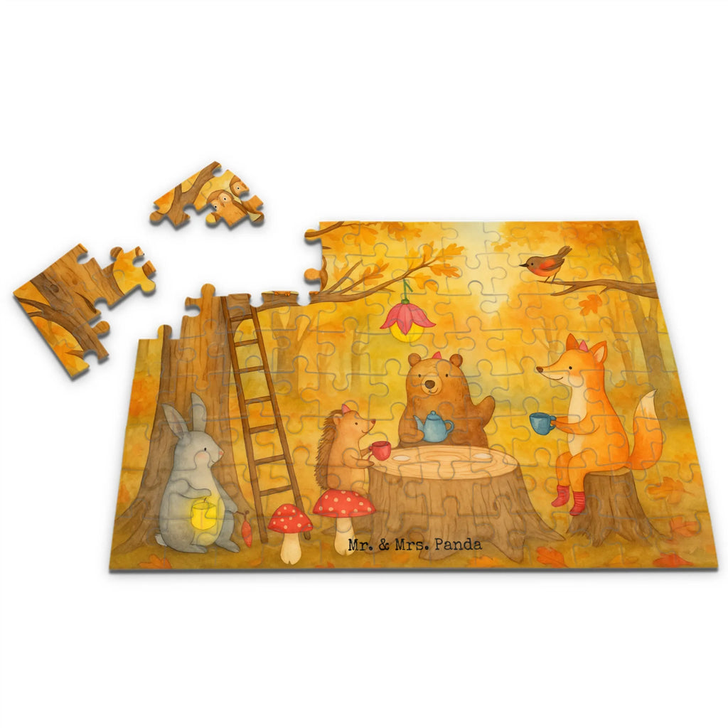 Puzzle Waldtiere Picknick Design Puzzle, Tiermotive, Gute Laune, lustige Sprüche, Tiere, Waldtiere, Picknick, Wald, Fuchs, Hase, Igel, Maus, Eichhörnchen