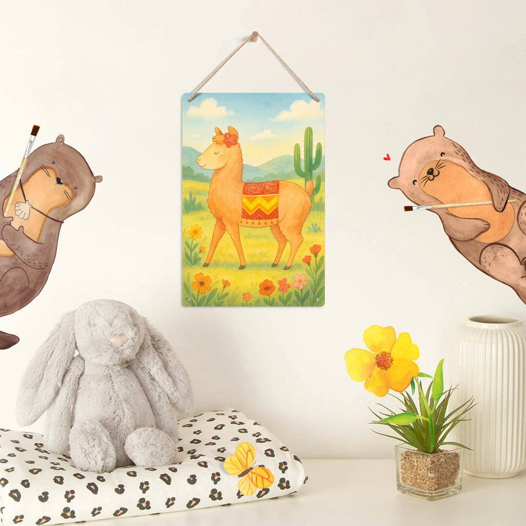 Paint by Numbers Metal Sign alpaca Proud Design alpaca, llama, pako, camel, Peru, animal, favourite animal