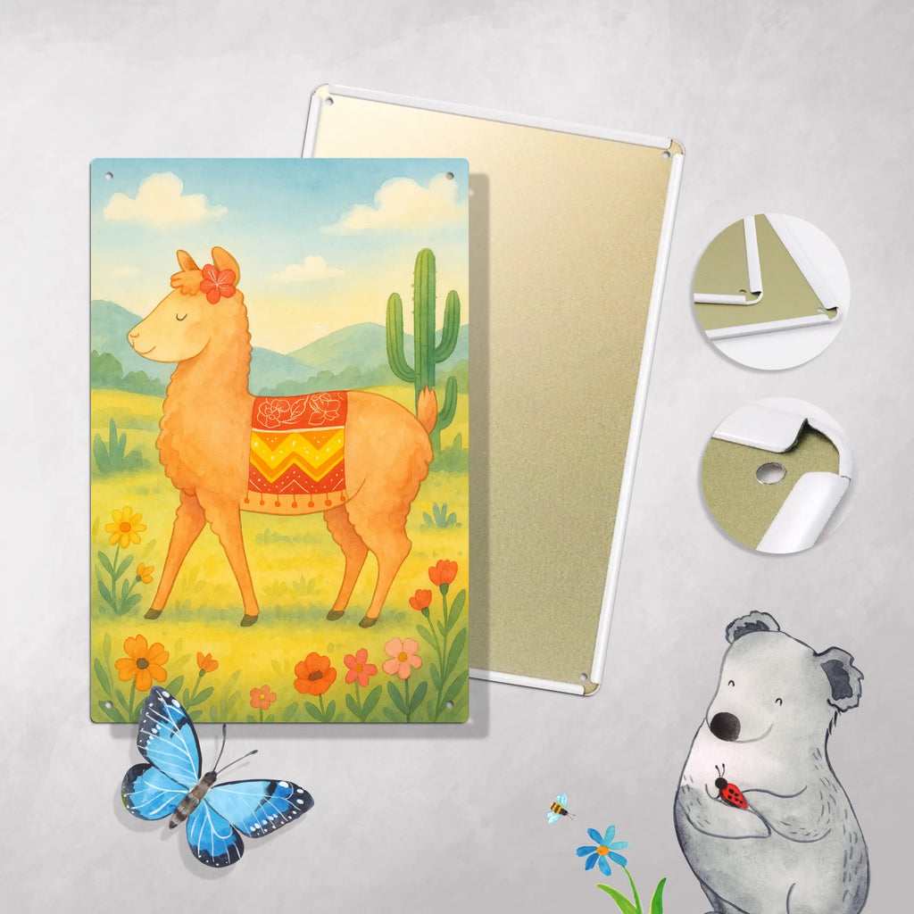 Paint by Numbers Metal Sign alpaca Proud Design alpaca, llama, pako, camel, Peru, animal, favourite animal