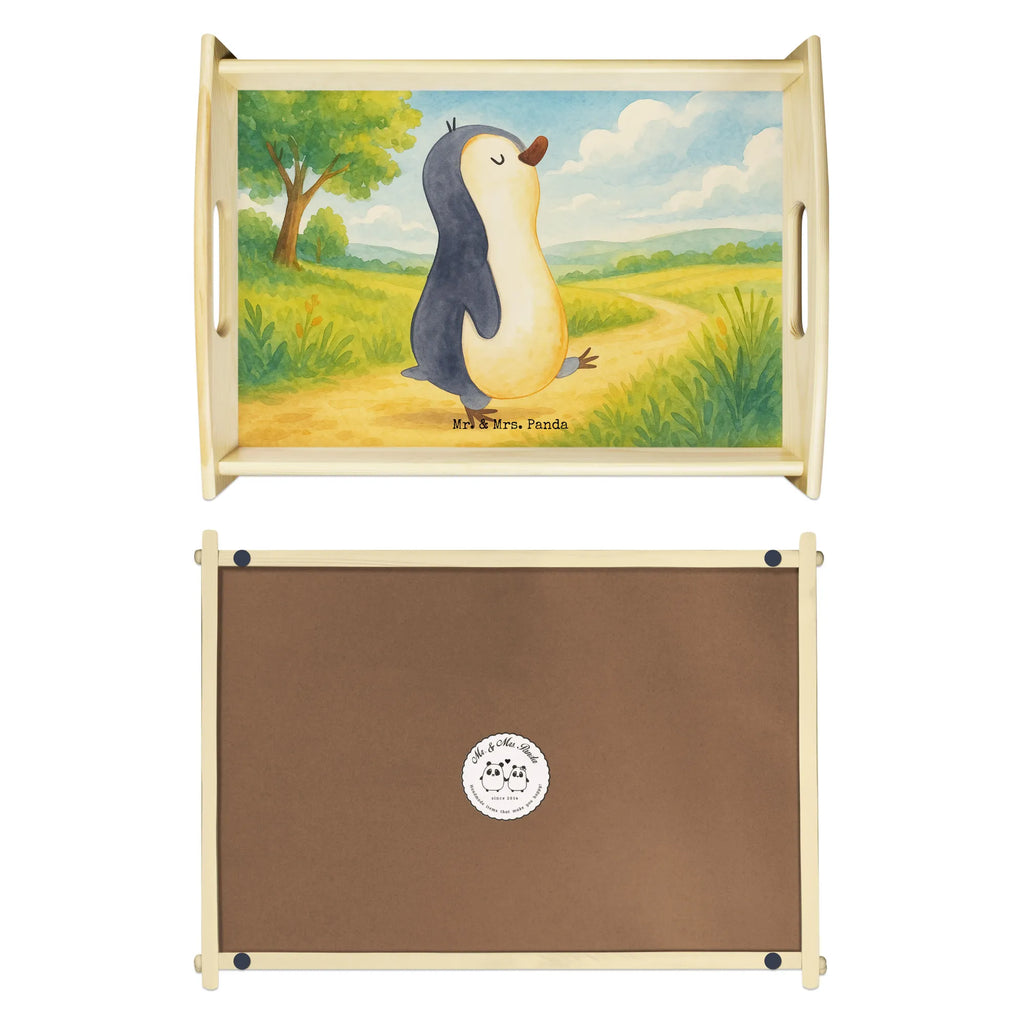 Serviertablett Pinguin marschieren Design Serviertablett, Tablett, Holztablett, Küchentablett, Dekotablett, Frühstückstablett, Pinguin, Pinguine, Frühaufsteher, Langschläfer, Bruder, Schwester, Familie