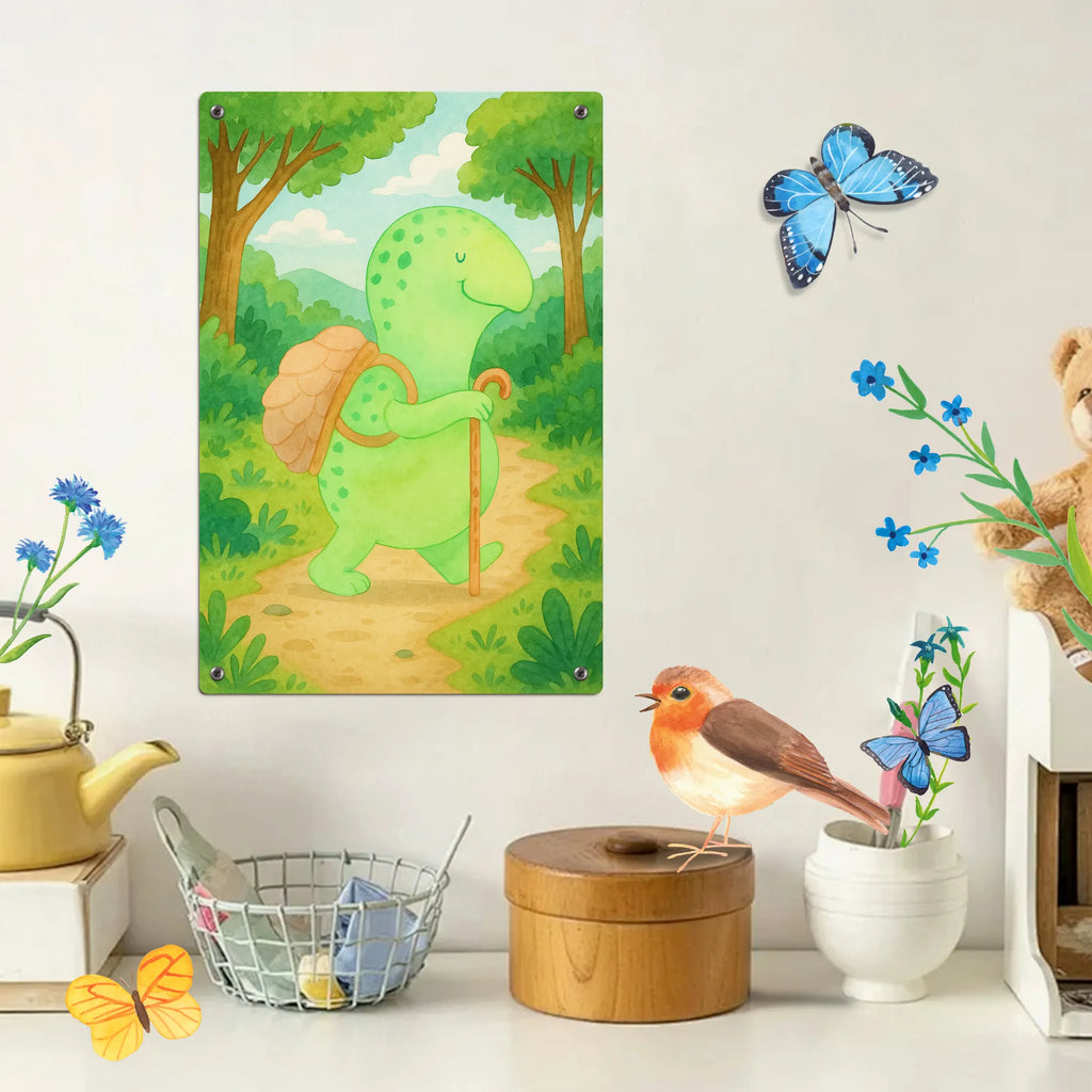 Malen nach Zahlen Metallschild Schildkröte Wanderer Design Kreativität, DIY, Künstler, Ausmalbild, Bastelidee, Baseln, Malen, Malen nach Zahlen, Kunstwerk, Schildkröte, Neuanfang, Motivationsspruch, Motivationssprüche, Motivation, Schildkröten