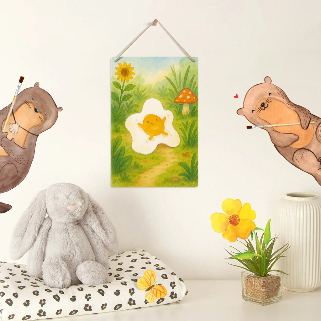 Paint by Numbers Metal Sign Fried egg egg Design small animals, cute, funny, cute animal motives, hand drawn, small world, funny sayings, good mood, happy, gifts, gift ideas, special gifts, animal lover, card, day, Egg, love, fried egg, nice