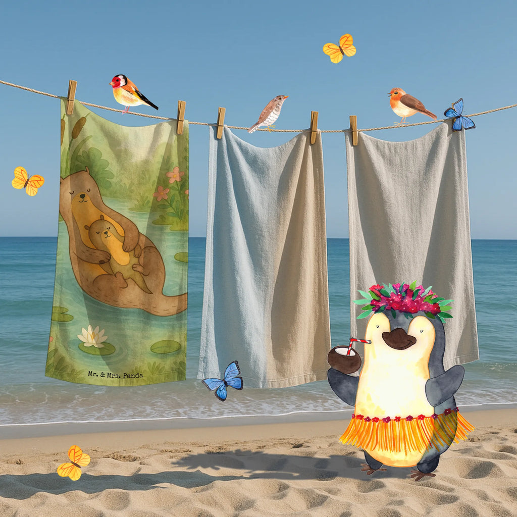 Badehandtuch Otter Kind Design Duschtuch, Badetuch, Strandtuch, Saunatuch, Kinder Handtuch, Otter, Fischotter, Seeotter, Otter Seeotter See Otter