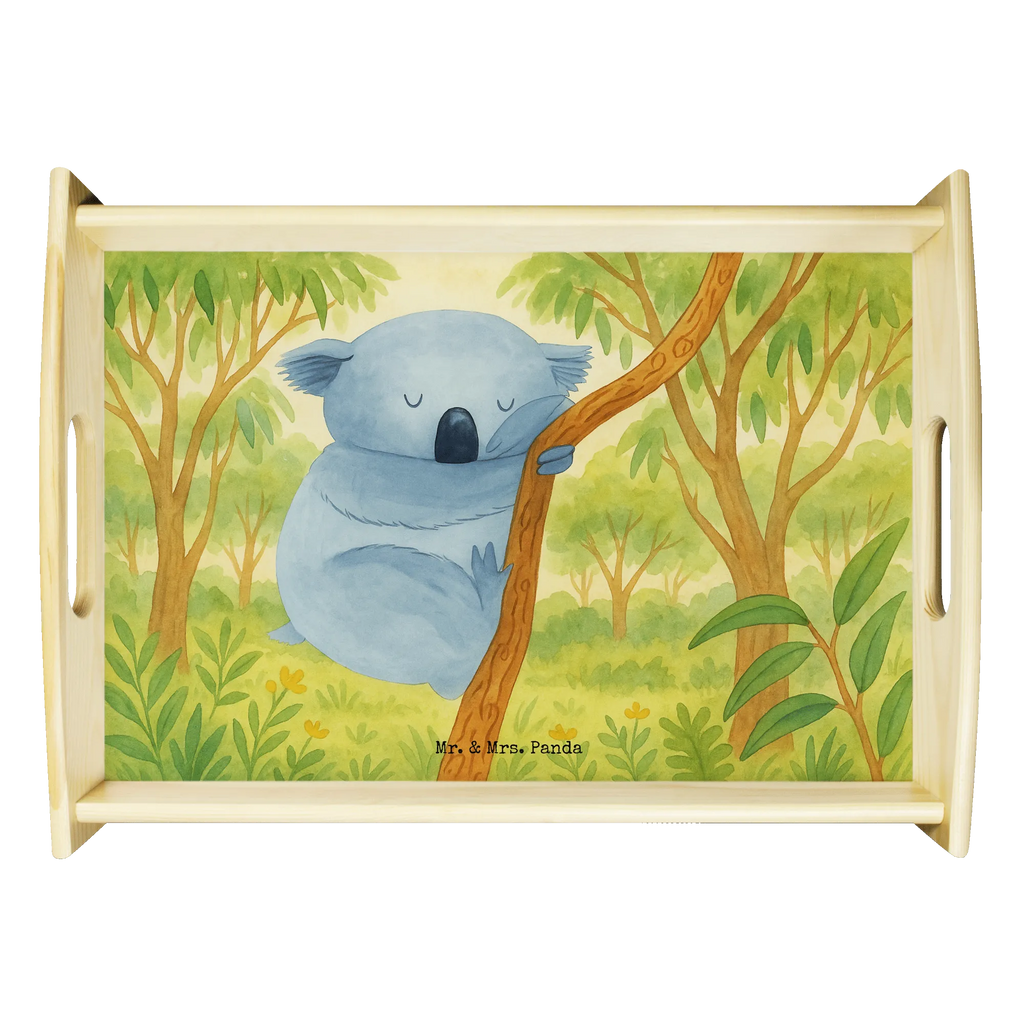 Serving tray koala Design Serviertablett, Tablett, Holztablett, Küchentablett, Dekotablett, Frühstückstablett, Tiermotive, Gute Laune, lustige Sprüche, Tiere, Koala, träumen, Traum, schlafen, Schlafzimmer, Traumland, Bär, Koalabär