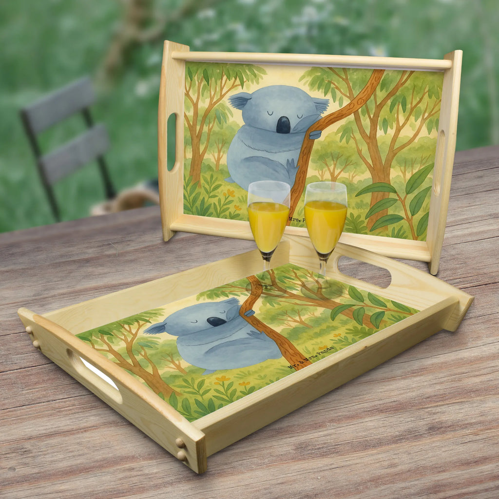 Serving tray koala Design Serviertablett, Tablett, Holztablett, Küchentablett, Dekotablett, Frühstückstablett, Tiermotive, Gute Laune, lustige Sprüche, Tiere, Koala, träumen, Traum, schlafen, Schlafzimmer, Traumland, Bär, Koalabär