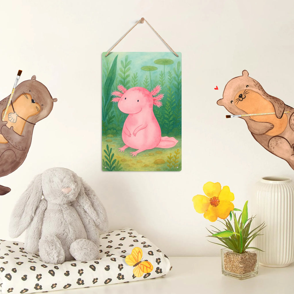 Paint by Numbers Metal Sign axolotl zero Design Axolotl, Axelotl, marine animals, Mexican walking fish, salamander, Axolot, love, happy, worldly wisdom, contented, cheerful, lifestyle, girlfriend, wisdom