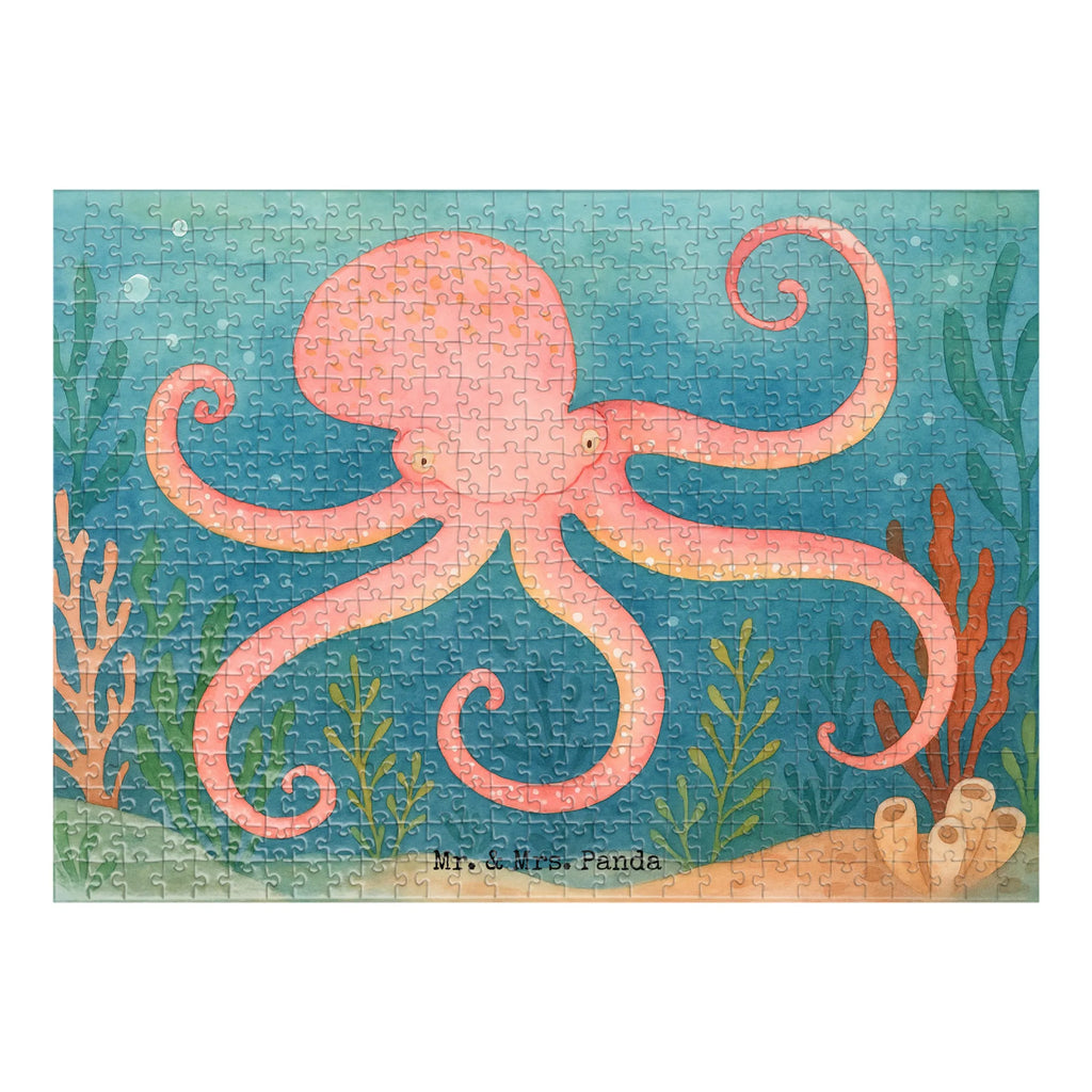 Puzzle Tintenfisch Design Puzzle, Tiermotive, Gute Laune, lustige Sprüche, Tiere, Meer, Meerestier, Krake, Tintenfisch, Arme, Wasser, Ozean