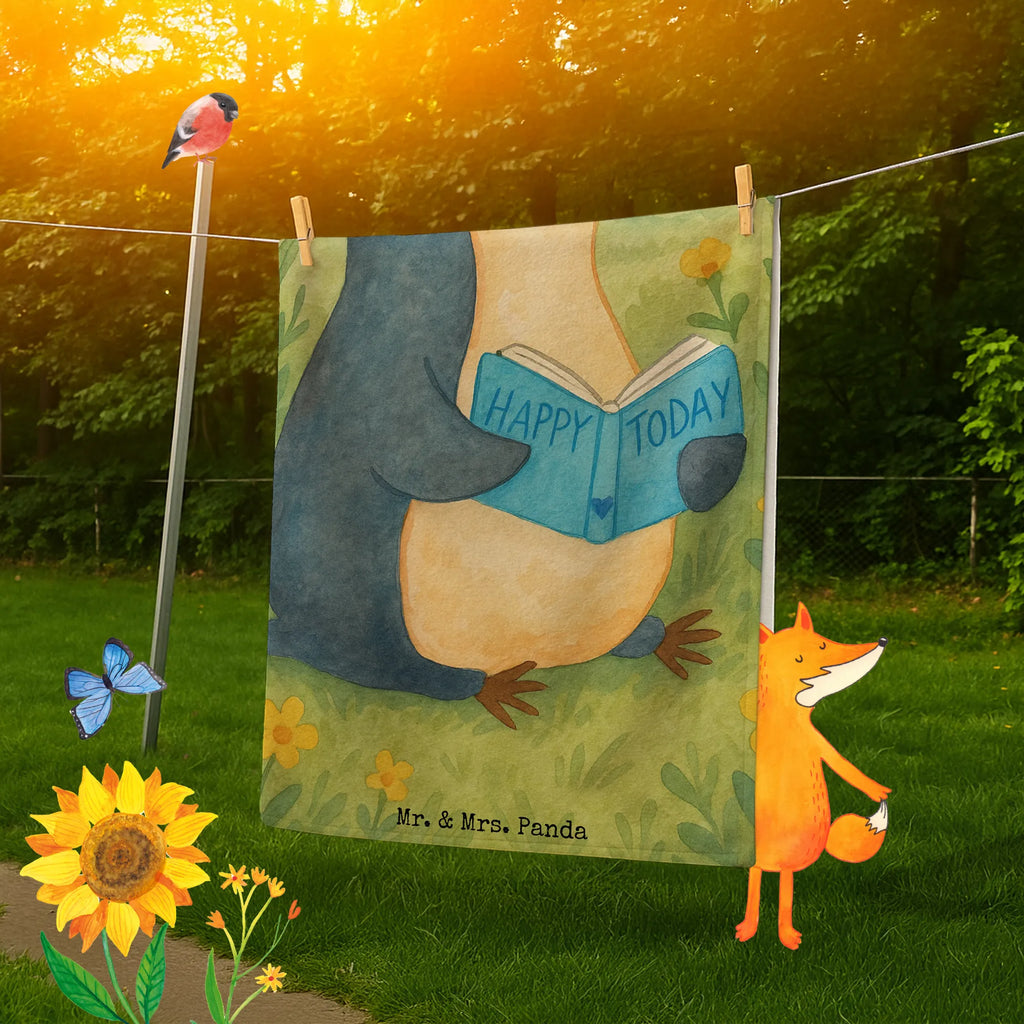 Badehandtuch Pinguin Buch Design Duschtuch, Badetuch, Strandtuch, Saunatuch, Kinder Handtuch, Pinguin, Pinguine, Buch, Lesen, Bücherwurm, Nichtstun, Faulenzen, Ferien, Urlaub, Freizeit