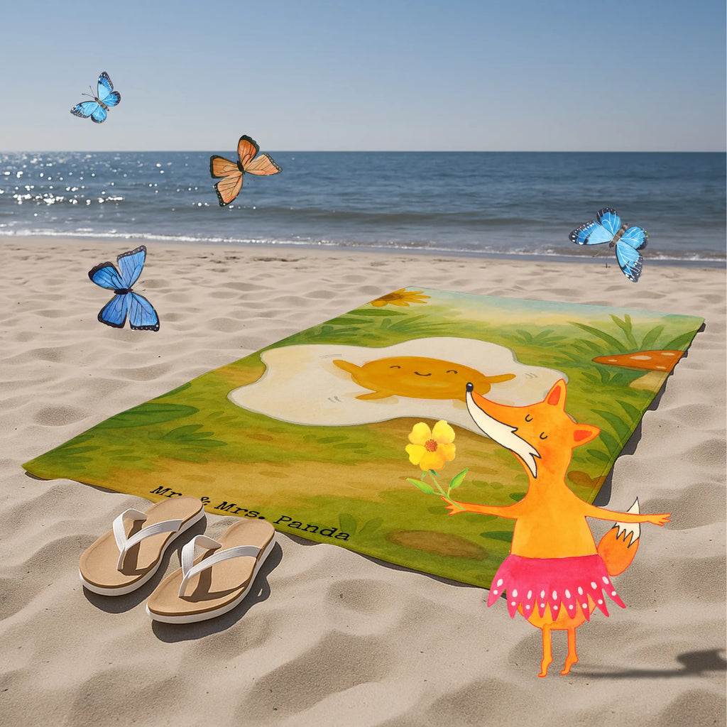 Badehandtuch Spiegelei Ei Design Duschtuch, Badetuch, Strandtuch, Saunatuch, Kinder Handtuch, Tiermotive, Gute Laune, lustige Sprüche, Tiere, Ei, Spiegelei, Schön, Tag, Glücklich, Liebe