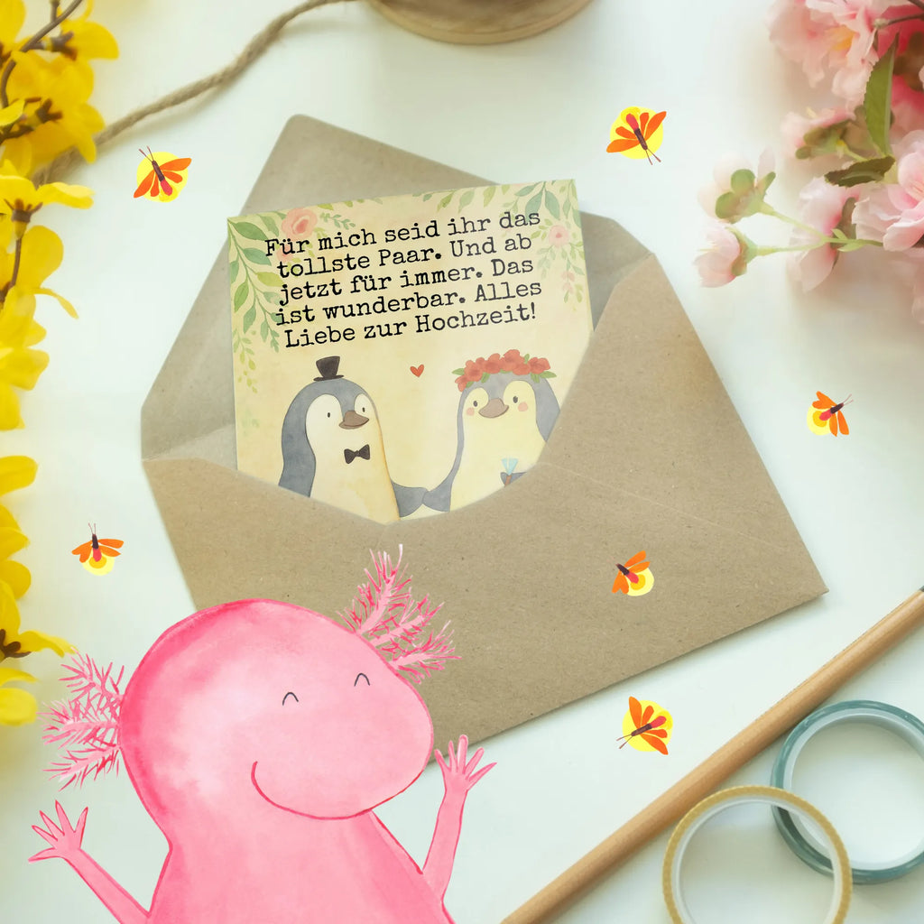 Grußkarte Hochzeit Pinguin Design Grußkarte, Klappkarte, Einladungskarte, Glückwunschkarte, Hochzeitskarte, Geburtstagskarte, Karte, Ansichtskarten, Hochzeit, Hochzeitsgeschenk, Ehe, Hochzeitsfeier, Trauung, Trauungsgeschenk, Verlobungsfeier, Verlobungsgeschenk, Hochzeitsgeschenkideen, Hochzeitsgeschenke für Brautpaar, Pinguin, Pinguine, Hochzeitstag, geschenkidee Hochzeit, Gastgeschenk