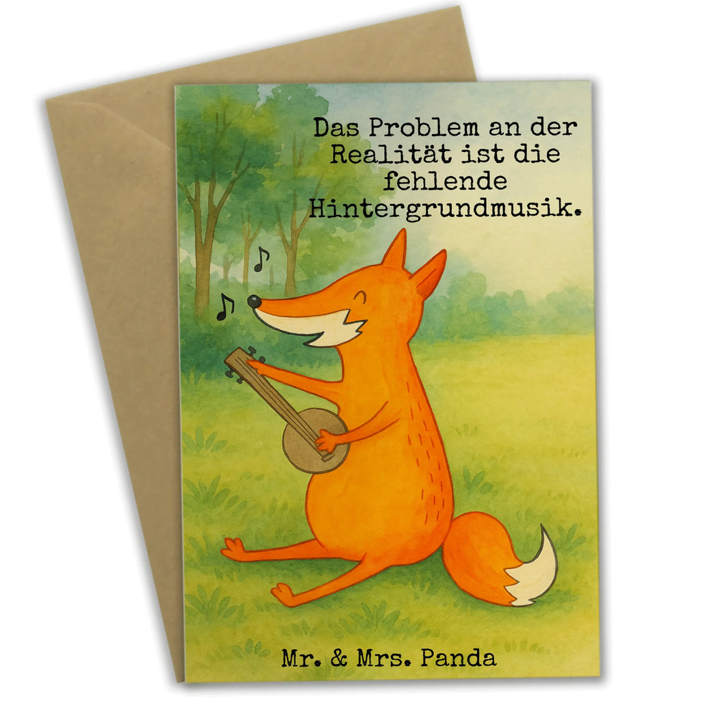 Grußkarte Fuchs Gitarre Design Grußkarte, Klappkarte, Einladungskarte, Glückwunschkarte, Hochzeitskarte, Geburtstagskarte, Karte, Ansichtskarten, Fuchs, Füchse, Geschenk Musiker, Musik Spruch, Musikerin, Sänger, Sängerin, Gitarre