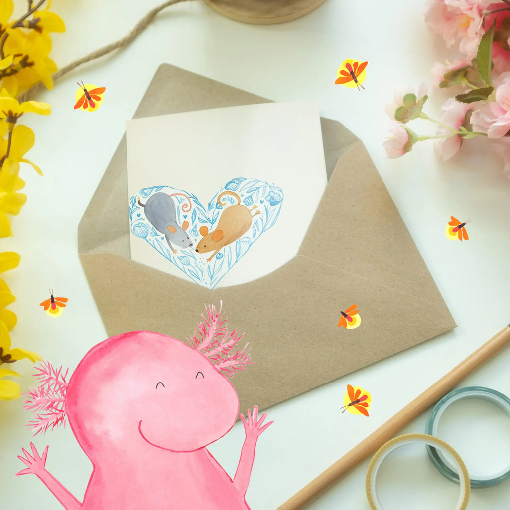 Grußkarte Hochzeit Mäuse Herz Design Karte, Klappkarte, Glückwunschkarte, Hochzeitskarte, Geburtstagskarte, Grußkarte, Einladungskarte, Ansichtskarten, Hochzeit, Hochzeitsgeschenk, Ehe, Hochzeitsfeier, Trauung, Trauungsgeschenk, Verlobungsfeier, Verlobungsgeschenk, Hochzeitsgeschenkideen, Hochzeitsgeschenke für Brautpaar, Freundin, Mäuse, Liebe, Freund, Maus, Paar, Paargeschenk