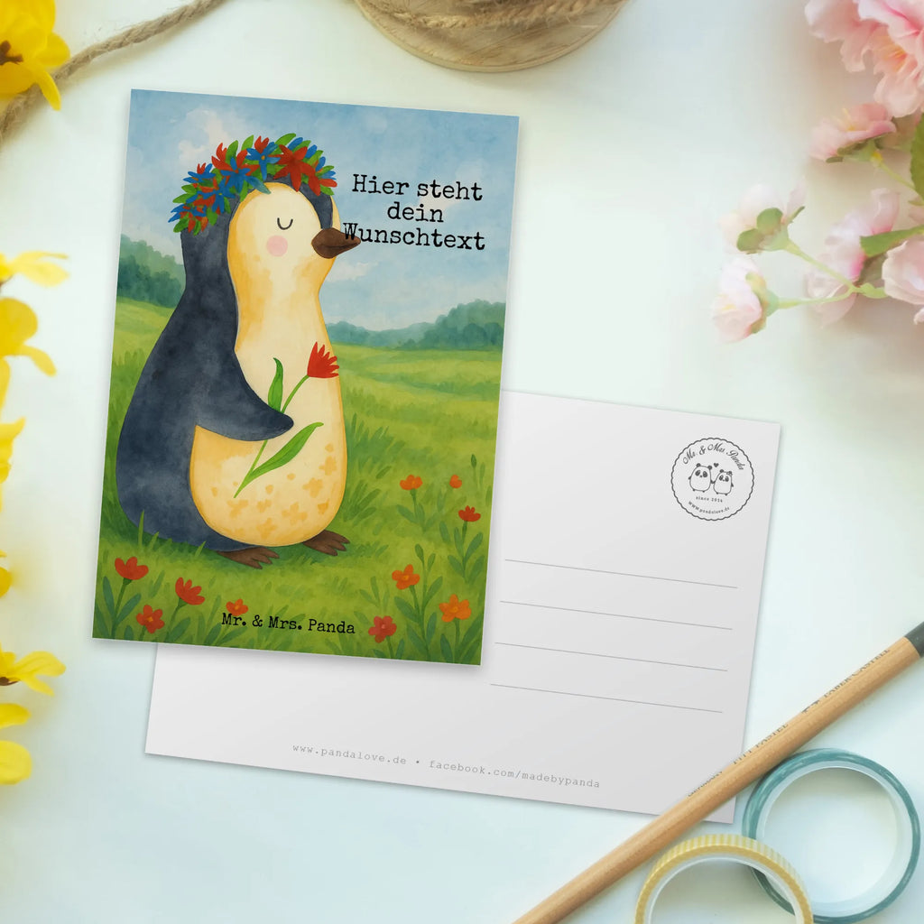 Personalizowana kartka pocztowa pingwin kwiaty Design Postkarte bedrucken, Postkarte mit Wunschtext, Geschenkkarte mit Namen, Karte mit Namen, Ansichtskarte mit Wunschtext, Ansichtskarte mit Namen, Geschenkkarte mit Wunschtext, Postkarte mit Namen, Grußkarte mit Namen, Karte mit Wunschtext, Einladung mit Namen, Postkarte personalisierbar, Einladung mit Wunschtext, Grußkarte mit Wunschtext, Pinguin, Motivation, Pinguine, Wünsche, Universum, Lebensziele, Leben, Geschenkidee, Ziele, Blumenkranz, Liebeskummer, Lebenslust