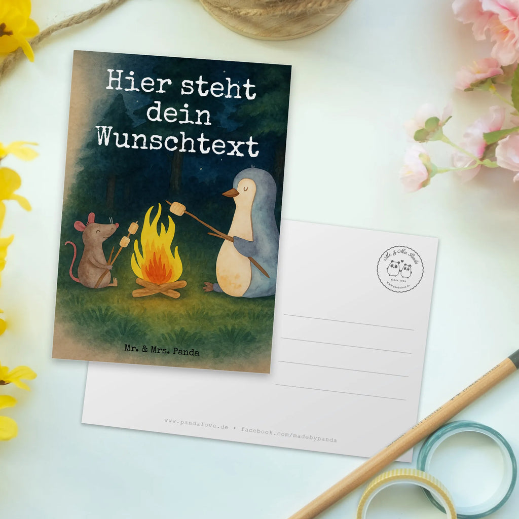 Personalised postcard Penguin campfire Design Grußkarte mit Namen, Postkarte bedrucken, Einladung mit Namen, Geschenkkarte mit Wunschtext, Postkarte mit Wunschtext, Karte mit Namen, Postkarte mit Namen, Einladung mit Wunschtext, Ansichtskarte mit Wunschtext, Ansichtskarte mit Namen, Grußkarte mit Wunschtext, Karte mit Wunschtext, Postkarte personalisierbar, Geschenkkarte mit Namen, Pinguin, Büro, Pinguine, Lagerfeuer, Maus, Job, Liebe, Motivation, Feuer, Büroalltag, Lebensmotivation, Arbeit, Lebensspruch, Neustart, grillen, Marshmallows, Leben