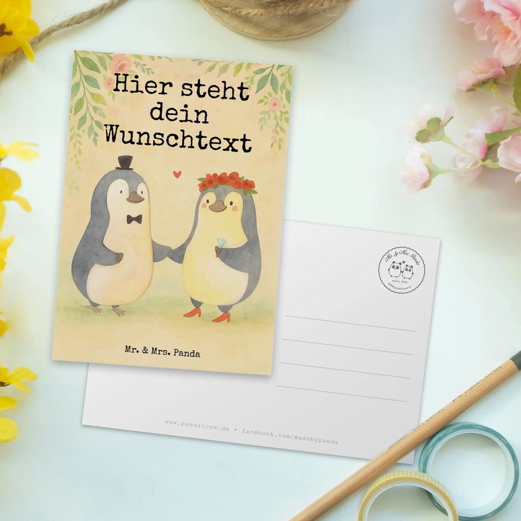 Personalisierte Postkarte Hochzeit Pinguin Design Ansichtskarte mit Namen, Grußkarte mit Namen, Geschenkkarte mit Wunschtext, Geschenkkarte mit Namen, Einladung mit Namen, Postkarte mit Wunschtext, Postkarte personalisierbar, Grußkarte mit Wunschtext, Ansichtskarte mit Wunschtext, Einladung mit Wunschtext, Karte mit Namen, Postkarte mit Namen, Postkarte bedrucken, Karte mit Wunschtext, Hochzeit, Hochzeitsgeschenk, Ehe, Hochzeitsfeier, Trauung, Trauungsgeschenk, Hochzeitskarte, Verlobungsfeier, Verlobungsgeschenk, Hochzeitsgeschenkideen, Hochzeitsgeschenke für Brautpaar, Pinguine, Hochzeitstag, Gastgeschenk, Pinguin, geschenkidee Hochzeit