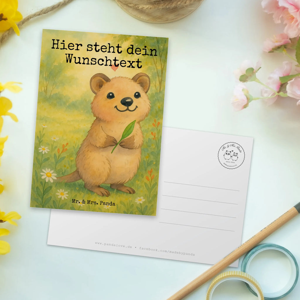 Personalizowana kartka pocztowa Quokka Szczęśliwy Design Einladung mit Wunschtext, Einladung mit Namen, Karte mit Wunschtext, Postkarte mit Wunschtext, Geschenkkarte mit Namen, Postkarte personalisierbar, Postkarte mit Namen, Postkarte bedrucken, Grußkarte mit Wunschtext, Karte mit Namen, Ansichtskarte mit Namen, Geschenkkarte mit Wunschtext, Ansichtskarte mit Wunschtext, Grußkarte mit Namen, Tiermotive, Gute Laune, lustige Sprüche, Tiere, Quokka, Verschieben, Niedliches Tier, Lustiger Spruch, Dinge erledigen, Aufschieberitis