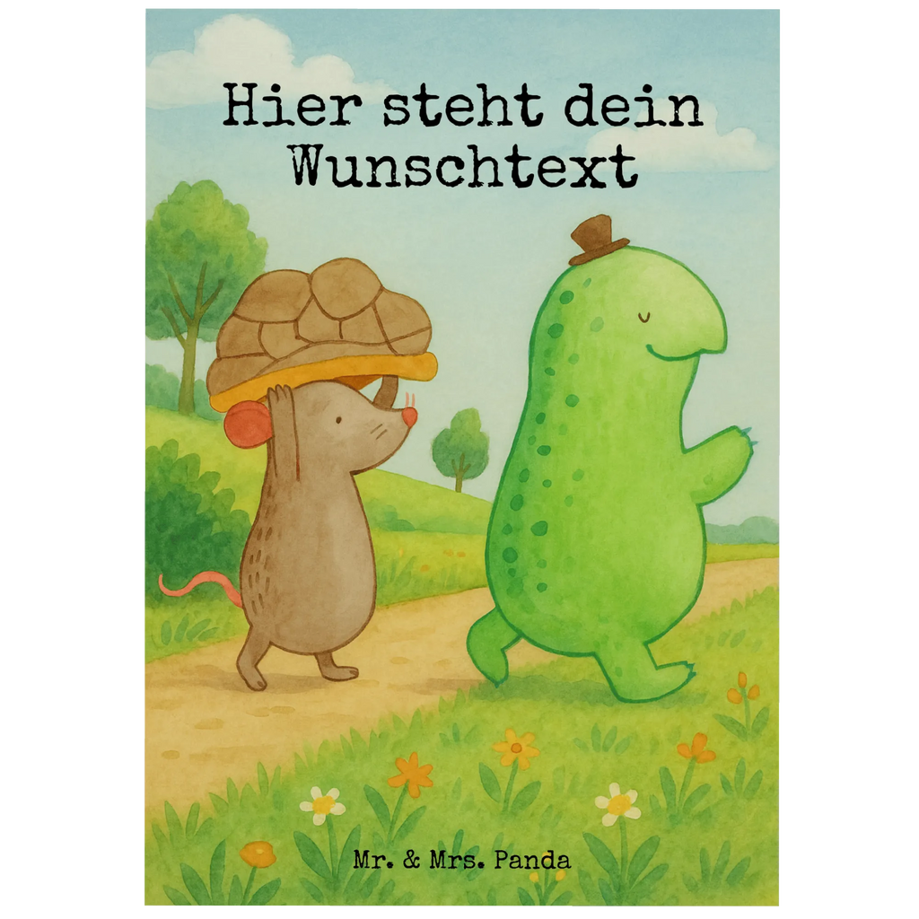 Personalised postcard tortoise Mouse Design Einladung mit Namen, Geschenkkarte mit Wunschtext, Grußkarte mit Wunschtext, Ansichtskarte mit Namen, Postkarte personalisierbar, Geschenkkarte mit Namen, Einladung mit Wunschtext, Karte mit Wunschtext, Karte mit Namen, Ansichtskarte mit Wunschtext, Postkarte mit Wunschtext, Postkarte bedrucken, Postkarte mit Namen, Grußkarte mit Namen, Schildkröte, beste Freundinnen, Maus, Freundinnen, beste Freunde, Freunde