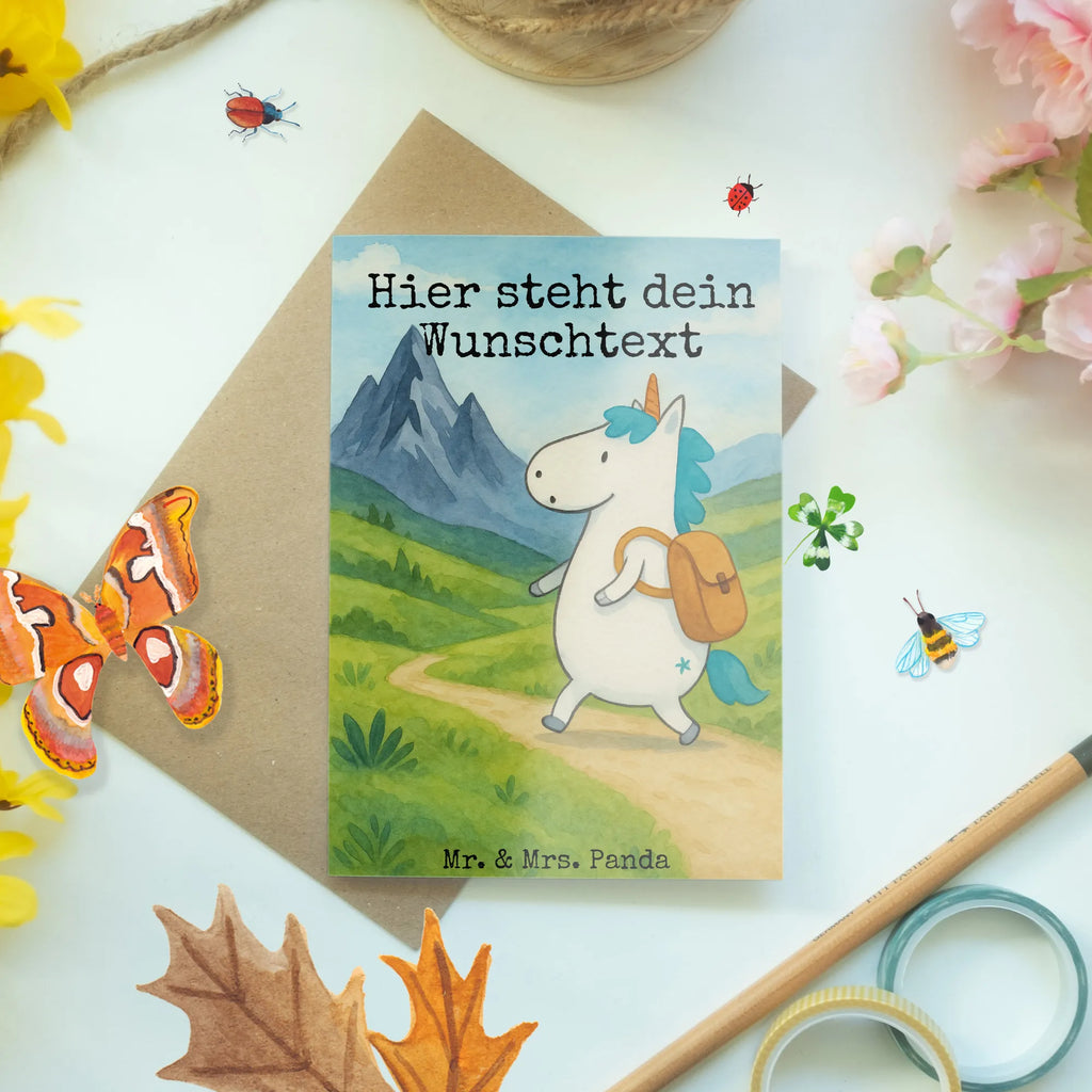 Personalisierte Grußkarte Einhorn Bergsteiger Design Personalisierte Geburtstagskarte, Personalisierte Hochzeitskarte, Personalisierte Karte, Personalisierte Glückwunschkarte, Grußkarte mit Namen, Personalisierte Grußkarte, Personalisierte Einladungskarte, Grußkarte selbst gestalten, Grußkarte selber drucken, Grußkarten personalisiert, Grußkarte als Geldgeschenk, Personalisiertere Klappkarte, Grußkarte mit persönlichen Nachrichten, Einhorn, Einhörner, Einhorn Deko, Unicorn, Entdecker, Abenteuer, Bergsteiger, Berge, Weltenbummler, Abenteurer, Urlaub, Reisen, Weltreise
