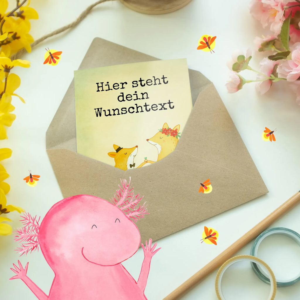 Personalised greetings card foxes Marriage Design Grußkarte mit Namen, Personalisierte Einladungskarte, Grußkarte mit persönlichen Nachrichten, Grußkarte als Geldgeschenk, Grußkarte selber drucken, Personalisierte Karte, Personalisierte Geburtstagskarte, Personalisierte Hochzeitskarte, Personalisiertere Klappkarte, Grußkarte selbst gestalten, Grußkarten personalisiert, Personalisierte Grußkarte, Personalisierte Glückwunschkarte, Hochzeit, Hochzeitsgeschenk, Ehe, Hochzeitsfeier, Trauung, Trauungsgeschenk, Hochzeitskarte, Verlobungsfeier, Verlobungsgeschenk, Hochzeitsgeschenkideen, Hochzeitsgeschenke für Brautpaar