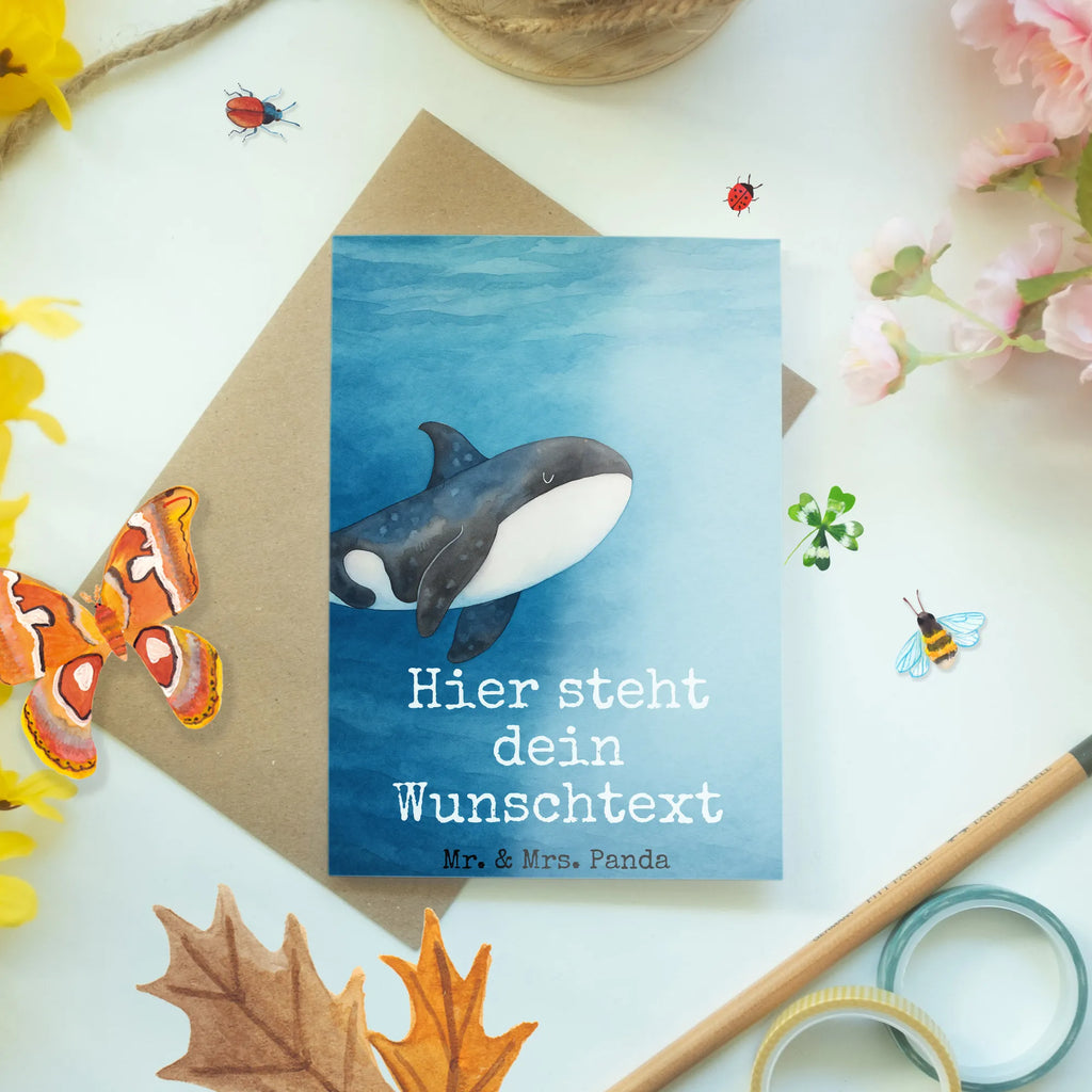 Personalisierte Grußkarte Orca Design Personalisierte Hochzeitskarte, Grußkarte selber drucken, Personalisierte Karte, Personalisiertere Klappkarte, Grußkarten personalisiert, Grußkarte als Geldgeschenk, Personalisierte Glückwunschkarte, Grußkarte selbst gestalten, Personalisierte Grußkarte, Grußkarte mit Namen, Grußkarte mit persönlichen Nachrichten, Personalisierte Einladungskarte, Personalisierte Geburtstagskarte, Meerestiere, Meer, Urlaub, Selbstliebe, Startup, Möglichkeiten, Neustart, Killerwal, Wal, Arbeit, Orca, Büro, Motivation, Orcas