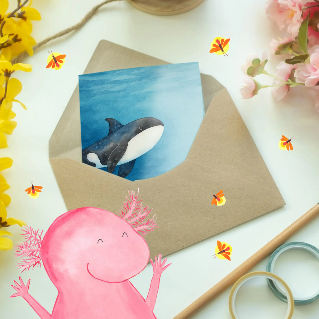 Personalisierte Grußkarte Orca Design Personalisierte Hochzeitskarte, Grußkarte selber drucken, Personalisierte Karte, Personalisiertere Klappkarte, Grußkarten personalisiert, Grußkarte als Geldgeschenk, Personalisierte Glückwunschkarte, Grußkarte selbst gestalten, Personalisierte Grußkarte, Grußkarte mit Namen, Grußkarte mit persönlichen Nachrichten, Personalisierte Einladungskarte, Personalisierte Geburtstagskarte, Meerestiere, Meer, Urlaub, Selbstliebe, Startup, Möglichkeiten, Neustart, Killerwal, Wal, Arbeit, Orca, Büro, Motivation, Orcas