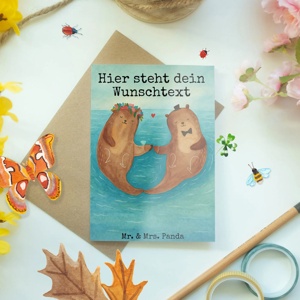Personalisierte Grußkarte Hochzeit Otter Design Grußkarte mit persönlichen Nachrichten, Personalisiertere Klappkarte, Grußkarte als Geldgeschenk, Personalisierte Glückwunschkarte, Personalisierte Einladungskarte, Grußkarte mit Namen, Personalisierte Grußkarte, Grußkarte selber drucken, Personalisierte Hochzeitskarte, Grußkarte selbst gestalten, Personalisierte Karte, Personalisierte Geburtstagskarte, Grußkarten personalisiert, Hochzeit, Hochzeitsgeschenk, Ehe, Hochzeitsfeier, Trauung, Trauungsgeschenk, Hochzeitskarte, Verlobungsfeier, Verlobungsgeschenk, Hochzeitsgeschenkideen, Hochzeitsgeschenke für Brautpaar, Hochzeitstag, Geschenk zur Hochzeit