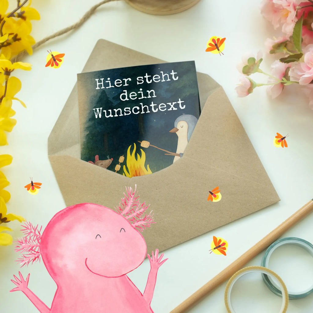 Spersonalizowana kartka z życzeniami pingwin ognisko Design Grußkarte selbst gestalten, Grußkarte mit persönlichen Nachrichten, Personalisierte Hochzeitskarte, Personalisiertere Klappkarte, Grußkarte mit Namen, Personalisierte Karte, Personalisierte Geburtstagskarte, Grußkarte als Geldgeschenk, Personalisierte Einladungskarte, Grußkarten personalisiert, Personalisierte Glückwunschkarte, Grußkarte selber drucken, Personalisierte Grußkarte, Pinguin, Neustart, Job, Motivation, Liebe, Leben, Lebensmotivation, Büroalltag, Pinguine, Marshmallows, Maus, Büro, grillen, Lagerfeuer, Feuer, Arbeit, Lebensspruch