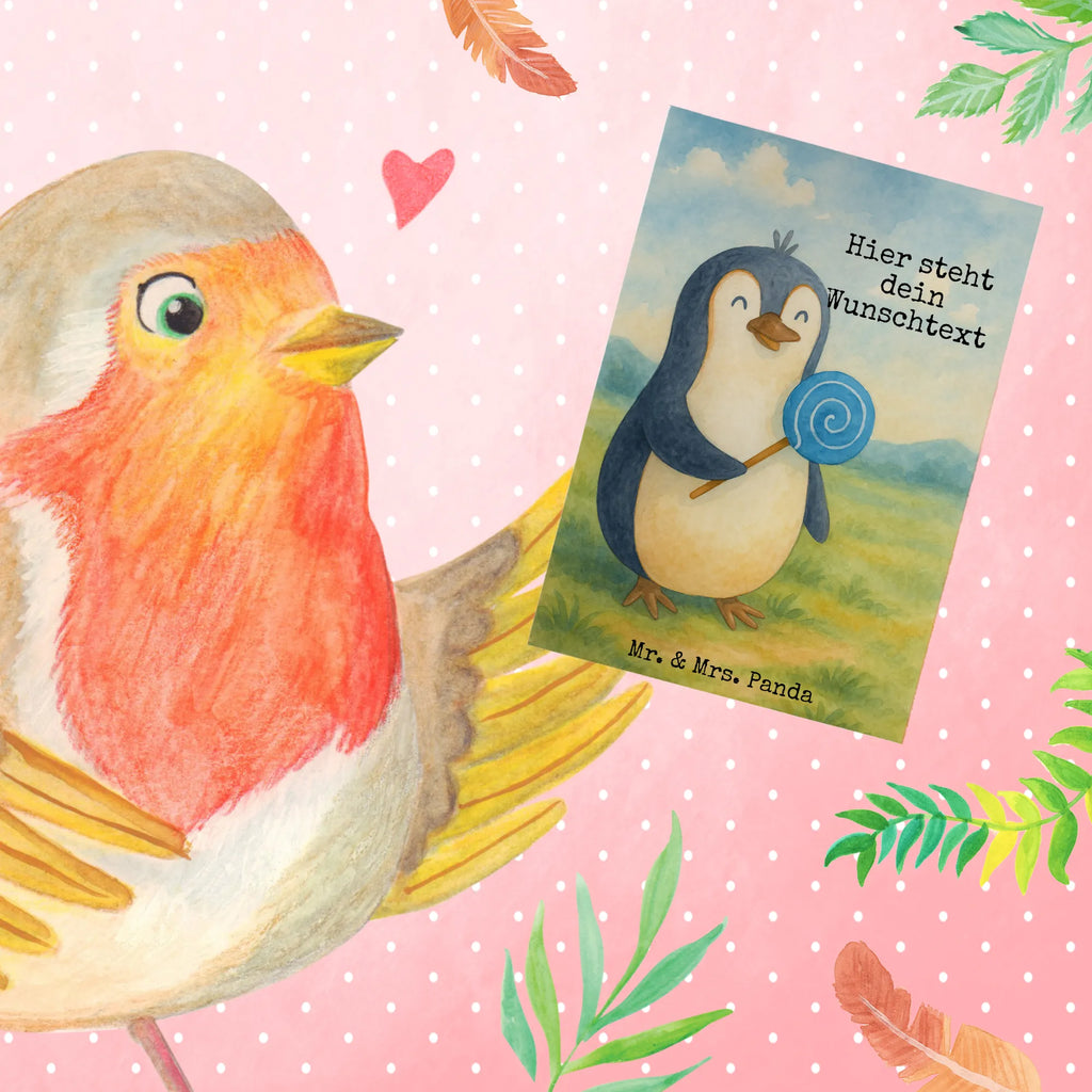 Personalised greetings card Penguin lollipop Design Personalisierte Hochzeitskarte, Grußkarte selbst gestalten, Personalisierte Geburtstagskarte, Grußkarte selber drucken, Grußkarte als Geldgeschenk, Personalisierte Glückwunschkarte, Personalisiertere Klappkarte, Personalisierte Einladungskarte, Personalisierte Karte, Grußkarte mit persönlichen Nachrichten, Personalisierte Grußkarte, Grußkarten personalisiert, Grußkarte mit Namen, Pinguin, Lolli, Süßigkeiten, Rabauke, Gauner, Pinguine, Blödsinn, Rebell, Ganove, Spruch