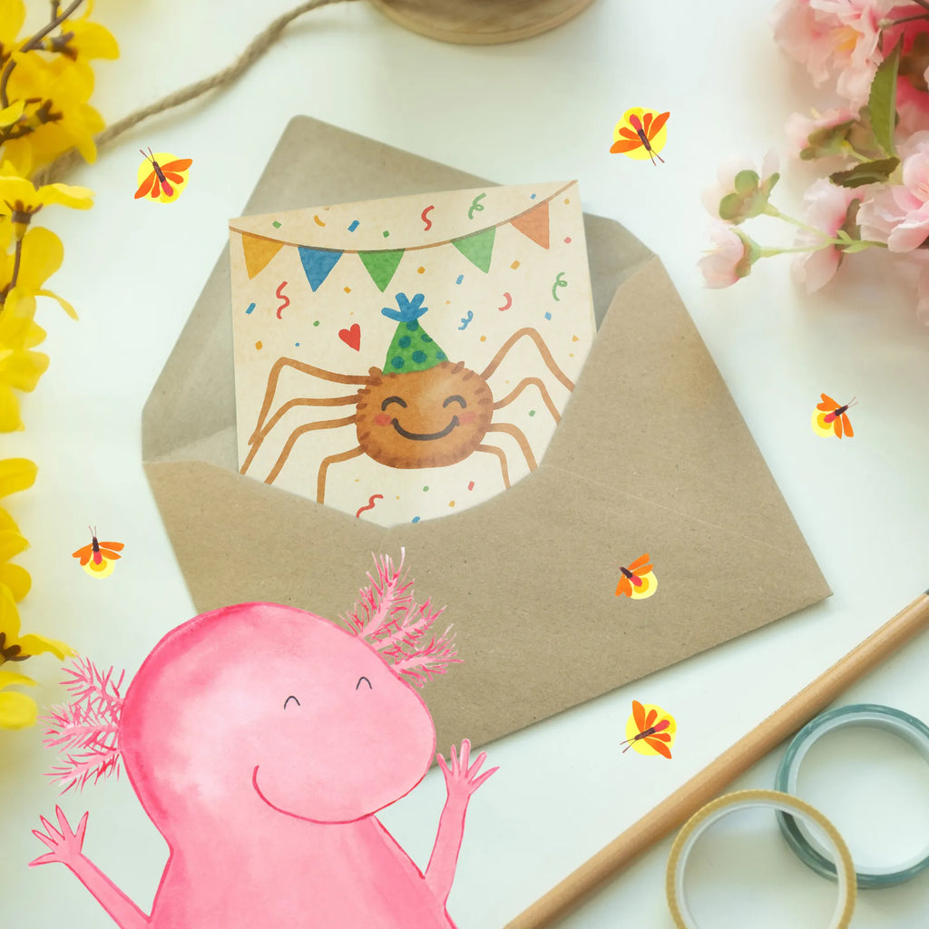 Personalisierte Grußkarte Spinne Agathe Party Design Grußkarte als Geldgeschenk, Grußkarten personalisiert, Personalisierte Geburtstagskarte, Personalisierte Glückwunschkarte, Personalisierte Einladungskarte, Grußkarte selbst gestalten, Personalisierte Hochzeitskarte, Grußkarte selber drucken, Personalisierte Grußkarte, Grußkarte mit Namen, Personalisierte Karte, Grußkarte mit persönlichen Nachrichten, Personalisiertere Klappkarte, Spinne Agathe, Spinne, Agathe, Videos, Merchandise, Wunder, Glück, Motivation, Selbstliebe