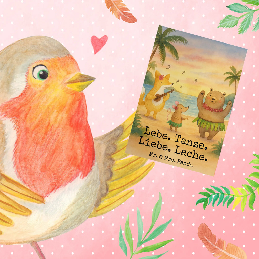 Grußkarte Waldtiere Aloha Design Grußkarte, Klappkarte, Einladungskarte, Glückwunschkarte, Hochzeitskarte, Geburtstagskarte, Karte, Ansichtskarten, Tiermotive, Gute Laune, lustige Sprüche, Tiere, Wald, Waldtiere, Musik, Aloha, Bär, Hase, Igel, Tanzen, Leben, Lachen