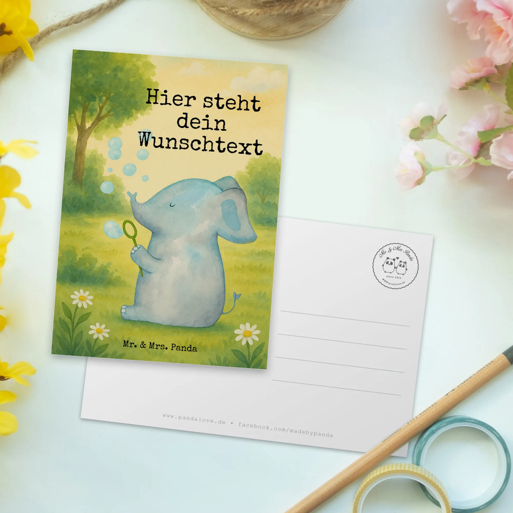 Personalised postcard elephant soap bubbles Design Karte mit Namen, Postkarte personalisierbar, Postkarte mit Namen, Ansichtskarte mit Namen, Grußkarte mit Namen, Postkarte mit Wunschtext, Geschenkkarte mit Wunschtext, Geschenkkarte mit Namen, Einladung mit Wunschtext, Grußkarte mit Wunschtext, Karte mit Wunschtext, Postkarte bedrucken, Einladung mit Namen, Ansichtskarte mit Wunschtext, Tiermotive, Gute Laune, lustige Sprüche, Tiere, Elefanten, Rüsseltier, Liebesbeweis, Dickhäuter, Seifenblasen, Heimat, Gefühl. Daheim, Elefant, Liebe, Liebesspruch