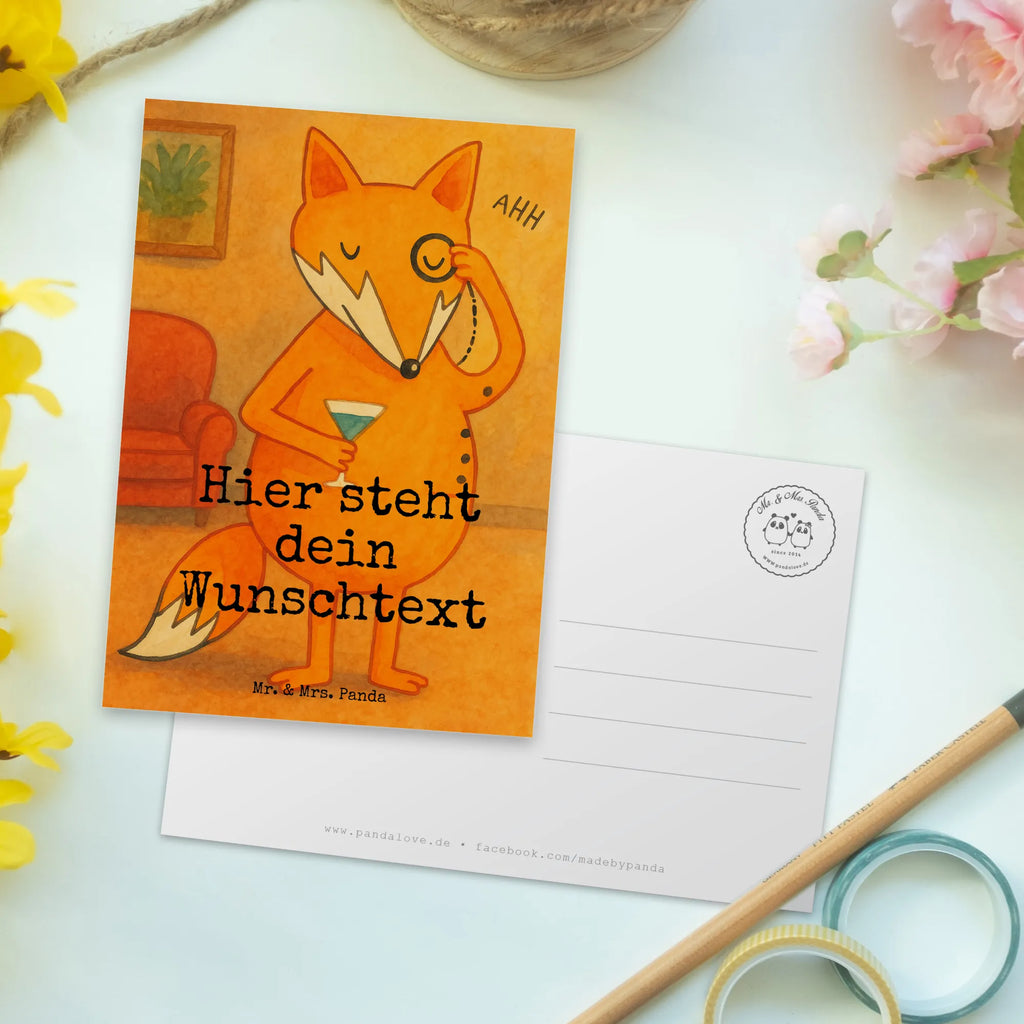 Personalisierte Postkarte Fuchs Lord Design Geschenkkarte mit Namen, Ansichtskarte mit Namen, Karte mit Namen, Einladung mit Namen, Postkarte mit Namen, Grußkarte mit Namen, Ansichtskarte mit Wunschtext, Postkarte mit Wunschtext, Postkarte personalisierbar, Einladung mit Wunschtext, Karte mit Wunschtext, Grußkarte mit Wunschtext, Geschenkkarte mit Wunschtext, Postkarte bedrucken, Fuchs, Füchse, Problemlösung, tröstende Worte, Spruch lustig, Motivation Spruch, Liebeskummer Geschenk