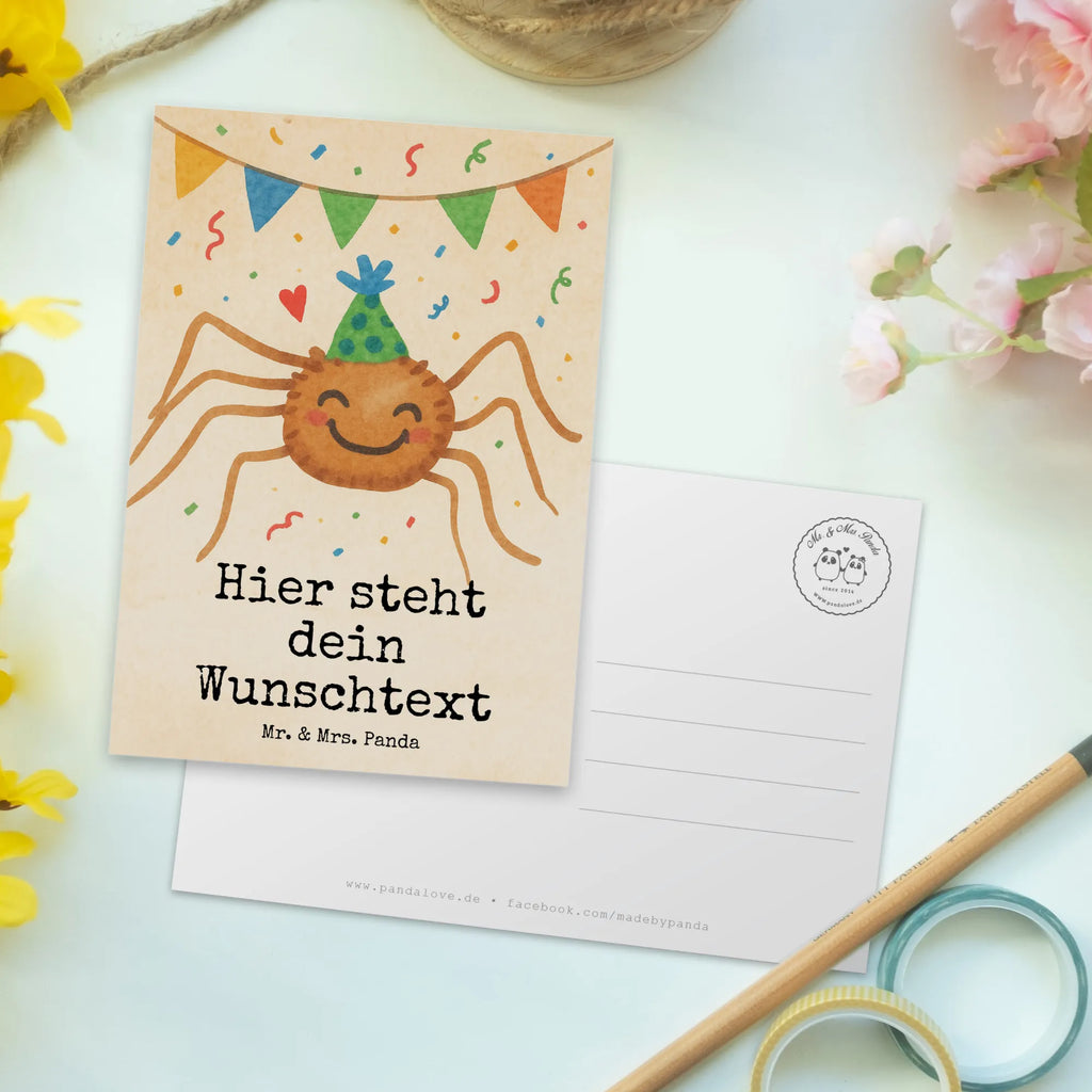 Personalised postcard Spider Agathe Party Design Postkarte bedrucken, Einladung mit Namen, Geschenkkarte mit Wunschtext, Geschenkkarte mit Namen, Postkarte mit Wunschtext, Ansichtskarte mit Wunschtext, Grußkarte mit Namen, Postkarte mit Namen, Karte mit Namen, Ansichtskarte mit Namen, Einladung mit Wunschtext, Karte mit Wunschtext, Postkarte personalisierbar, Grußkarte mit Wunschtext, Spinne Agathe, Spinne, Agathe, Videos, Merchandise, Motivation, Wunder, Selbstliebe, Glück
