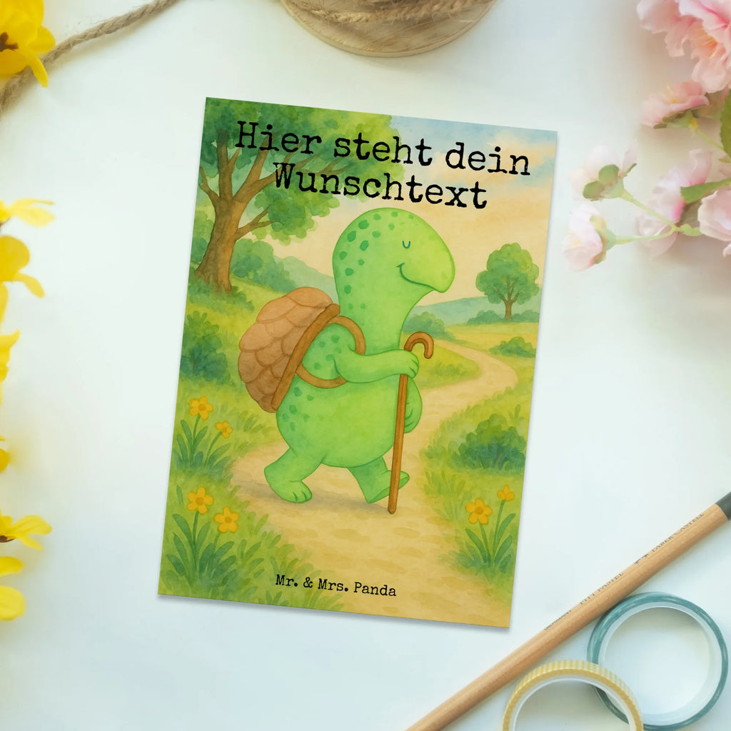 Personalised postcard tortoise walker Design Karte mit Namen, Ansichtskarte mit Namen, Karte mit Wunschtext, Ansichtskarte mit Wunschtext, Einladung mit Namen, Grußkarte mit Namen, Postkarte bedrucken, Postkarte personalisierbar, Geschenkkarte mit Wunschtext, Einladung mit Wunschtext, Grußkarte mit Wunschtext, Postkarte mit Namen, Postkarte mit Wunschtext, Geschenkkarte mit Namen, Schildkröte, Schildkröten, Motivationsspruch, Neuanfang, Motivationssprüche, Motivation