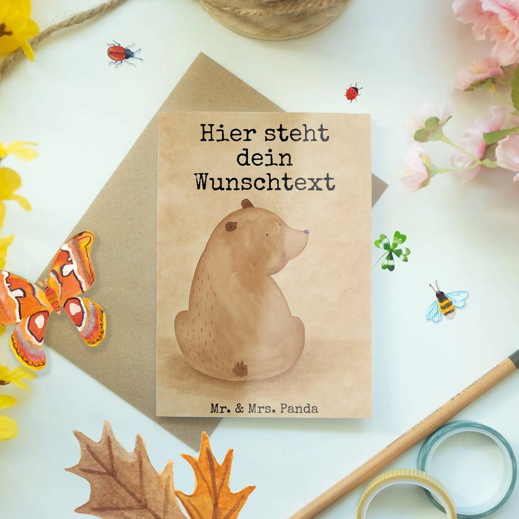 Personalised greetings card bear shoulder look Design Grußkarte mit persönlichen Nachrichten, Personalisierte Geburtstagskarte, Personalisierte Karte, Grußkarte selber drucken, Personalisierte Glückwunschkarte, Personalisiertere Klappkarte, Personalisierte Grußkarte, Personalisierte Hochzeitskarte, Grußkarte selbst gestalten, Grußkarte als Geldgeschenk, Personalisierte Einladungskarte, Grußkarten personalisiert, Grußkarte mit Namen, Bär, Teddy, Teddybär, Weisheit, Bären, Weltansicht, Selbstachtung, Bärenliebe, Motivation