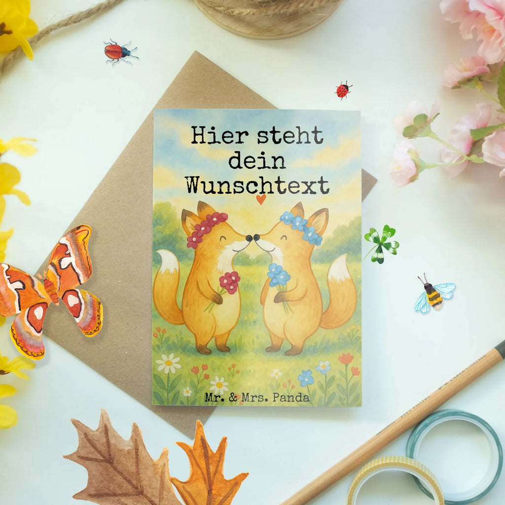Personalised greetings card foxes Lesbian Pride Design Grußkarte mit persönlichen Nachrichten, Grußkarte selbst gestalten, Personalisierte Glückwunschkarte, Grußkarte mit Namen, Personalisierte Einladungskarte, Personalisierte Hochzeitskarte, Grußkarte als Geldgeschenk, Personalisierte Geburtstagskarte, Personalisierte Grußkarte, Grußkarte selber drucken, Personalisierte Karte, Grußkarten personalisiert, Personalisiertere Klappkarte, Hochzeit, Hochzeitsgeschenk, Ehe, Hochzeitsfeier, Trauung, Trauungsgeschenk, Hochzeitskarte, Verlobungsfeier, Verlobungsgeschenk, Hochzeitsgeschenkideen, Hochzeitsgeschenke für Brautpaar