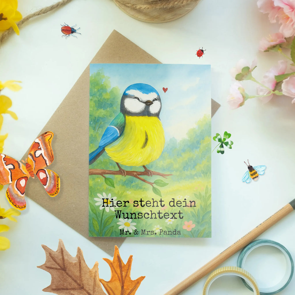 Personalisierte Grußkarte Vogel Blaumeise Design Personalisierte Glückwunschkarte, Grußkarte selber drucken, Personalisierte Hochzeitskarte, Personalisierte Karte, Personalisierte Geburtstagskarte, Personalisiertere Klappkarte, Grußkarte selbst gestalten, Grußkarte mit Namen, Grußkarte mit persönlichen Nachrichten, Personalisierte Einladungskarte, Grußkarten personalisiert, Personalisierte Grußkarte, Grußkarte als Geldgeschenk, Ostern, Osterhase, Ostergeschenke, Osternest, Osterdeko, Geschenke zu Ostern, Ostern Geschenk, Ostergeschenke Kinder, Ostern Kinder, Blaumeise, Osterzeit, Vogel, liebe Grüße, Ostergrüße, Frühlingsgefühle, Frühling