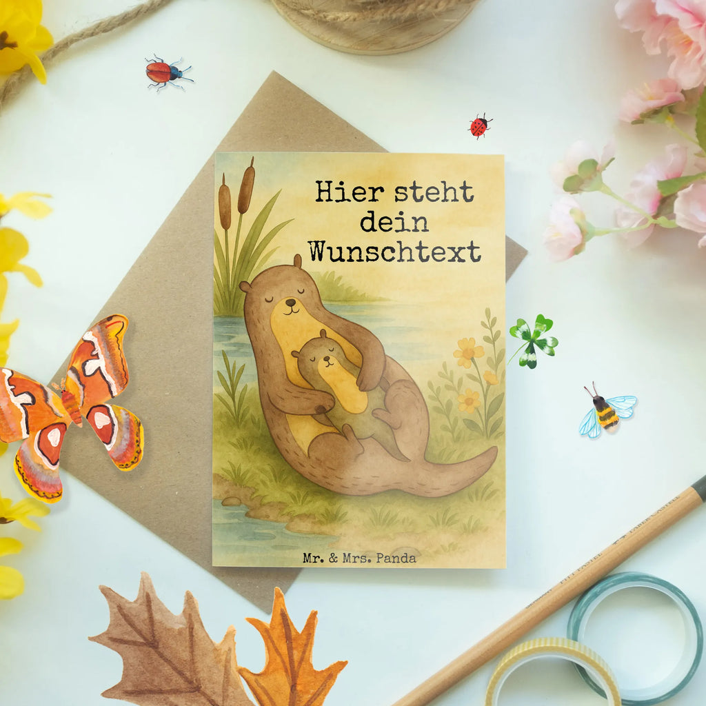 Personalisierte Grußkarte Otter Kind Design Grußkarte selbst gestalten, Grußkarten personalisiert, Personalisierte Grußkarte, Personalisiertere Klappkarte, Personalisierte Einladungskarte, Grußkarte mit persönlichen Nachrichten, Grußkarte als Geldgeschenk, Personalisierte Geburtstagskarte, Grußkarte mit Namen, Personalisierte Karte, Grußkarte selber drucken, Personalisierte Glückwunschkarte, Personalisierte Hochzeitskarte, Otter, Fischotter, Seeotter, Otter Seeotter See Otter