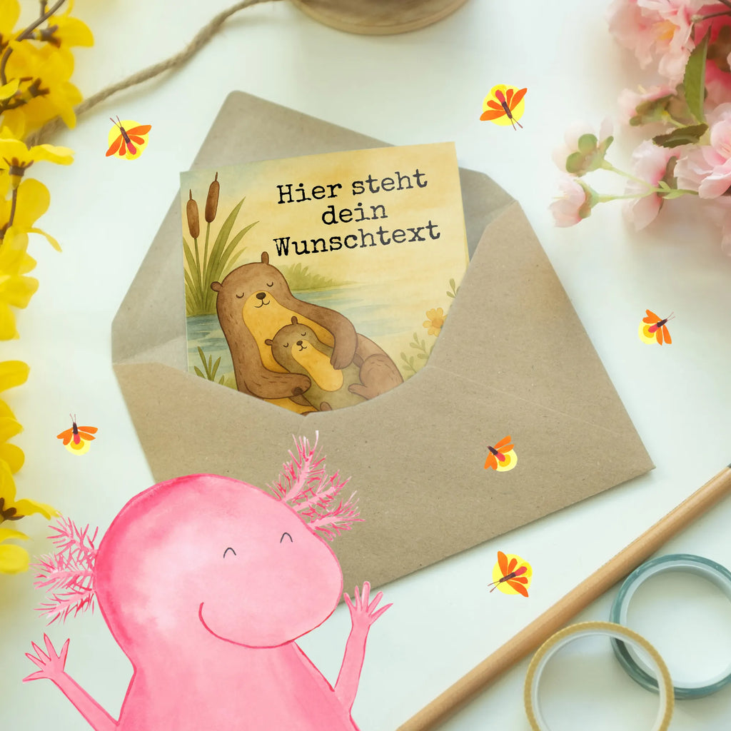 Personalisierte Grußkarte Otter Kind Design Grußkarte selbst gestalten, Grußkarten personalisiert, Personalisierte Grußkarte, Personalisiertere Klappkarte, Personalisierte Einladungskarte, Grußkarte mit persönlichen Nachrichten, Grußkarte als Geldgeschenk, Personalisierte Geburtstagskarte, Grußkarte mit Namen, Personalisierte Karte, Grußkarte selber drucken, Personalisierte Glückwunschkarte, Personalisierte Hochzeitskarte, Otter, Fischotter, Seeotter, Otter Seeotter See Otter