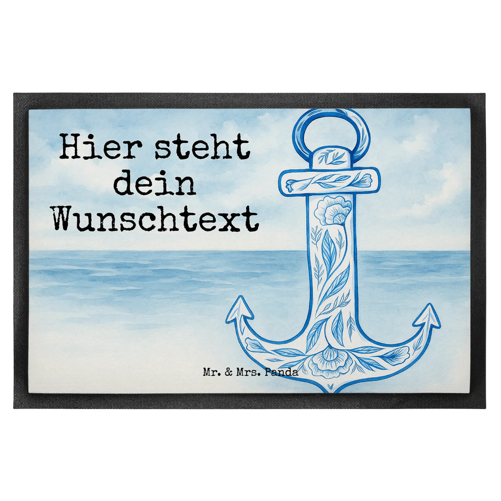 Personalized doormat anchor Blue Design Fußmatte mit Namen, Namensfussmatte, Bedrucken, Personalisiert, Fußmatte bedrucken, Personalisierte Fußmatte, Türvorleger mit Namen, Türvorleger personalisiert, Haustürmatte personalisiert, Personalisieruung, Wunschnamen, Tiermotive, Gute Laune, lustige Sprüche, Tiere