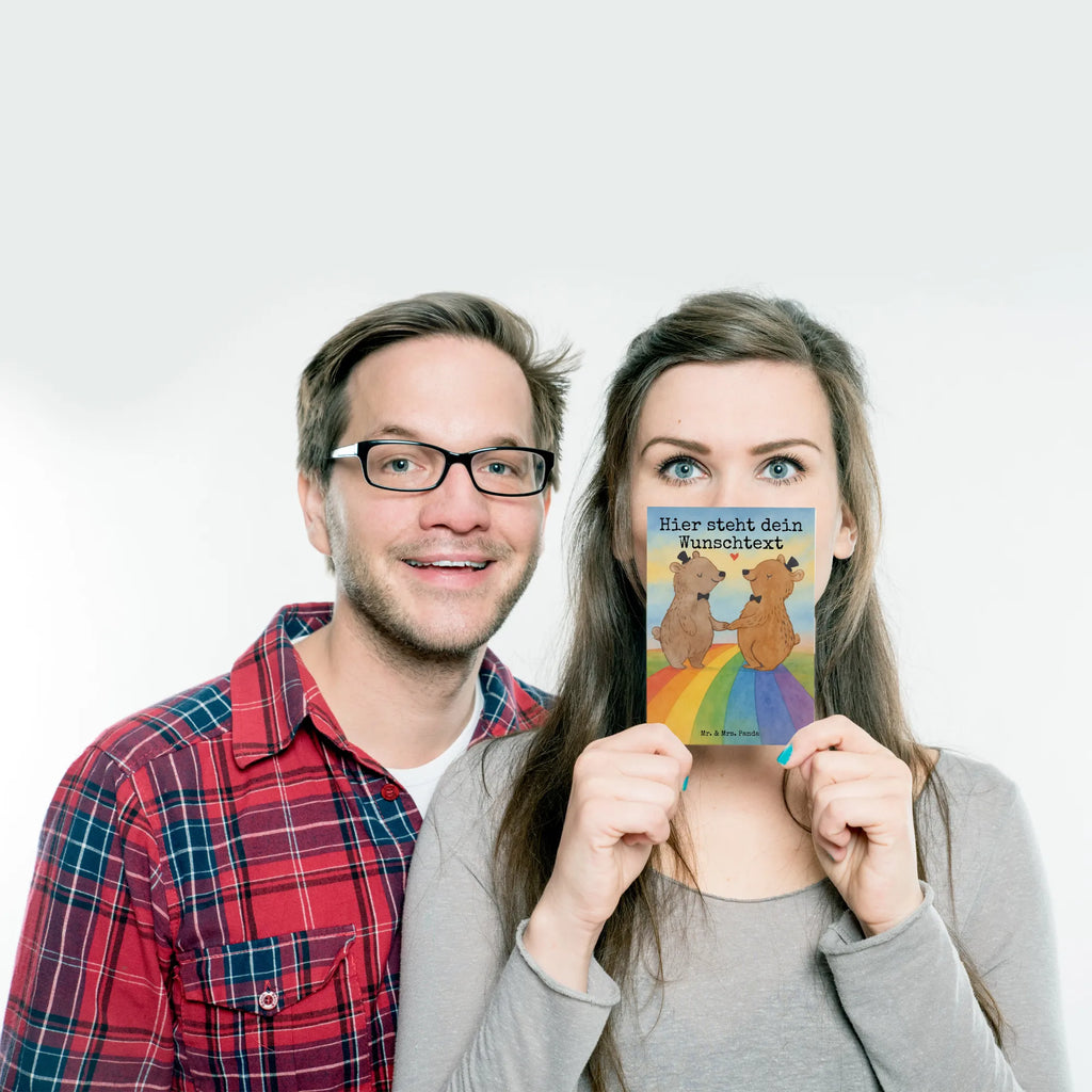 Personalised postcard bears gay pride Design Ansichtskarte mit Namen, Postkarte mit Namen, Einladung mit Namen, Postkarte mit Wunschtext, Einladung mit Wunschtext, Grußkarte mit Wunschtext, Karte mit Namen, Ansichtskarte mit Wunschtext, Postkarte bedrucken, Karte mit Wunschtext, Geschenkkarte mit Wunschtext, Grußkarte mit Namen, Postkarte personalisierbar, Geschenkkarte mit Namen, Hochzeit, Hochzeitsgeschenk, Ehe, Hochzeitsfeier, Trauung, Trauungsgeschenk, Hochzeitskarte, Verlobungsfeier, Verlobungsgeschenk, Hochzeitsgeschenkideen, Hochzeitsgeschenke für Brautpaar