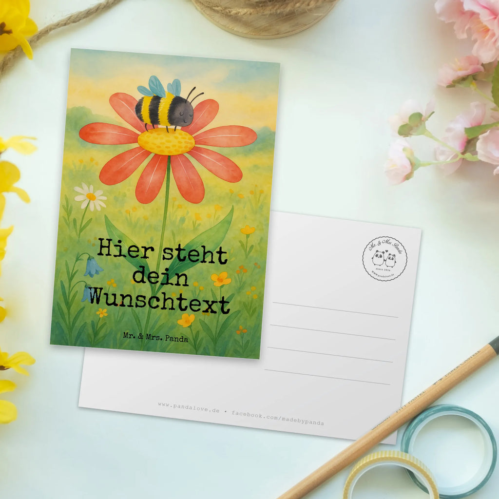 Personalizowana kartka pocztowa trzmiel kwiat Design Ansichtskarte mit Namen, Grußkarte mit Namen, Einladung mit Wunschtext, Ansichtskarte mit Wunschtext, Grußkarte mit Wunschtext, Postkarte personalisierbar, Einladung mit Namen, Postkarte mit Wunschtext, Geschenkkarte mit Wunschtext, Geschenkkarte mit Namen, Karte mit Wunschtext, Karte mit Namen, Postkarte mit Namen, Postkarte bedrucken, Tiermotive, Gute Laune, lustige Sprüche, Tiere, Natur, Hummeln, Feld, Blume, Wespe, Flauschig, Biene, Hummel