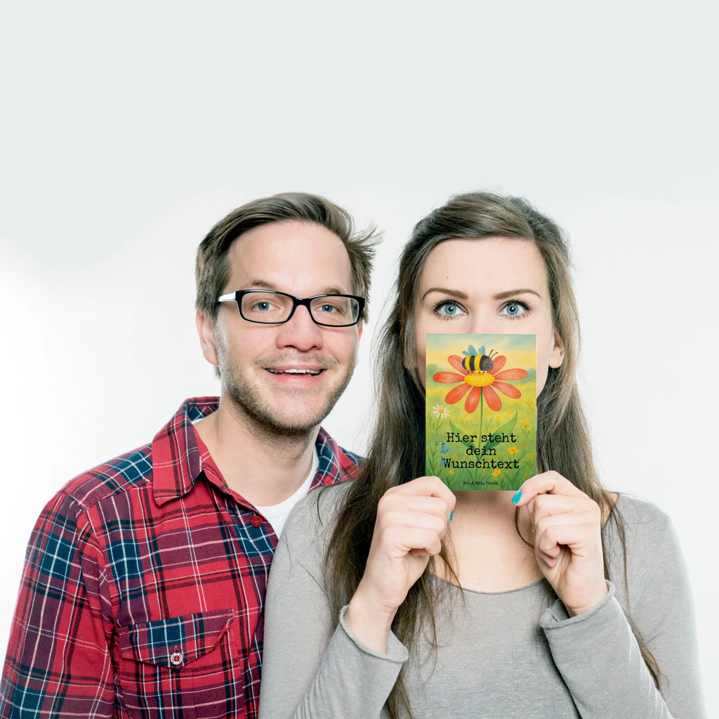 Personalizowana kartka pocztowa trzmiel kwiat Design Ansichtskarte mit Namen, Grußkarte mit Namen, Einladung mit Wunschtext, Ansichtskarte mit Wunschtext, Grußkarte mit Wunschtext, Postkarte personalisierbar, Einladung mit Namen, Postkarte mit Wunschtext, Geschenkkarte mit Wunschtext, Geschenkkarte mit Namen, Karte mit Wunschtext, Karte mit Namen, Postkarte mit Namen, Postkarte bedrucken, Tiermotive, Gute Laune, lustige Sprüche, Tiere, Natur, Hummeln, Feld, Blume, Wespe, Flauschig, Biene, Hummel