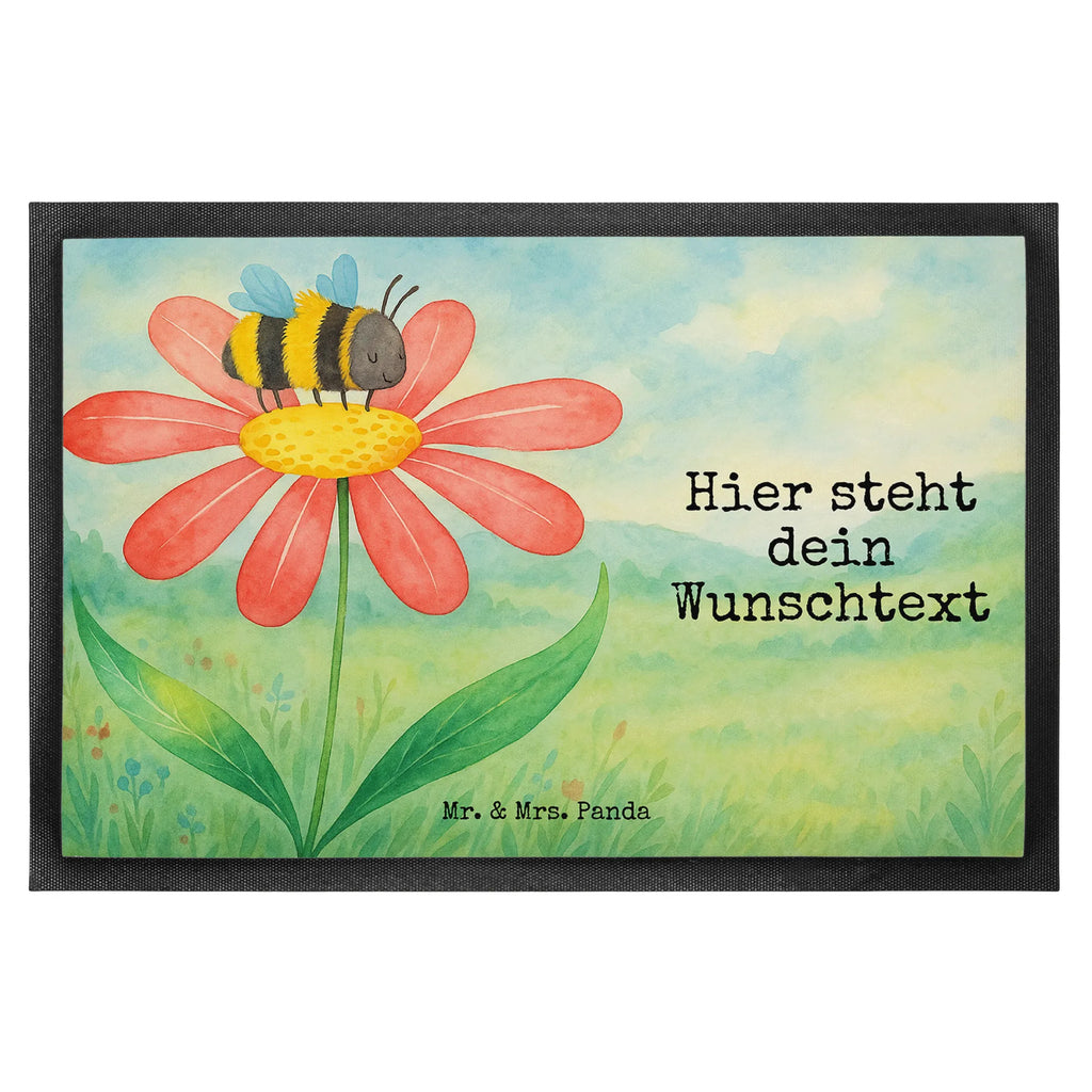 Personalisierte Fußmatte Hummel Blume Design Personalisierte Fußmatte, Fußmatte mit Namen, Personalisieruung, Personalisiert, Fußmatte bedrucken, Türvorleger mit Namen, Haustürmatte personalisiert, Namensfussmatte, Wunschnamen, Bedrucken, Türvorleger personalisiert, Tiermotive, Gute Laune, lustige Sprüche, Tiere, Hummel, Blume, Wespe, Flauschig, Natur, Feld, Hummeln, Biene