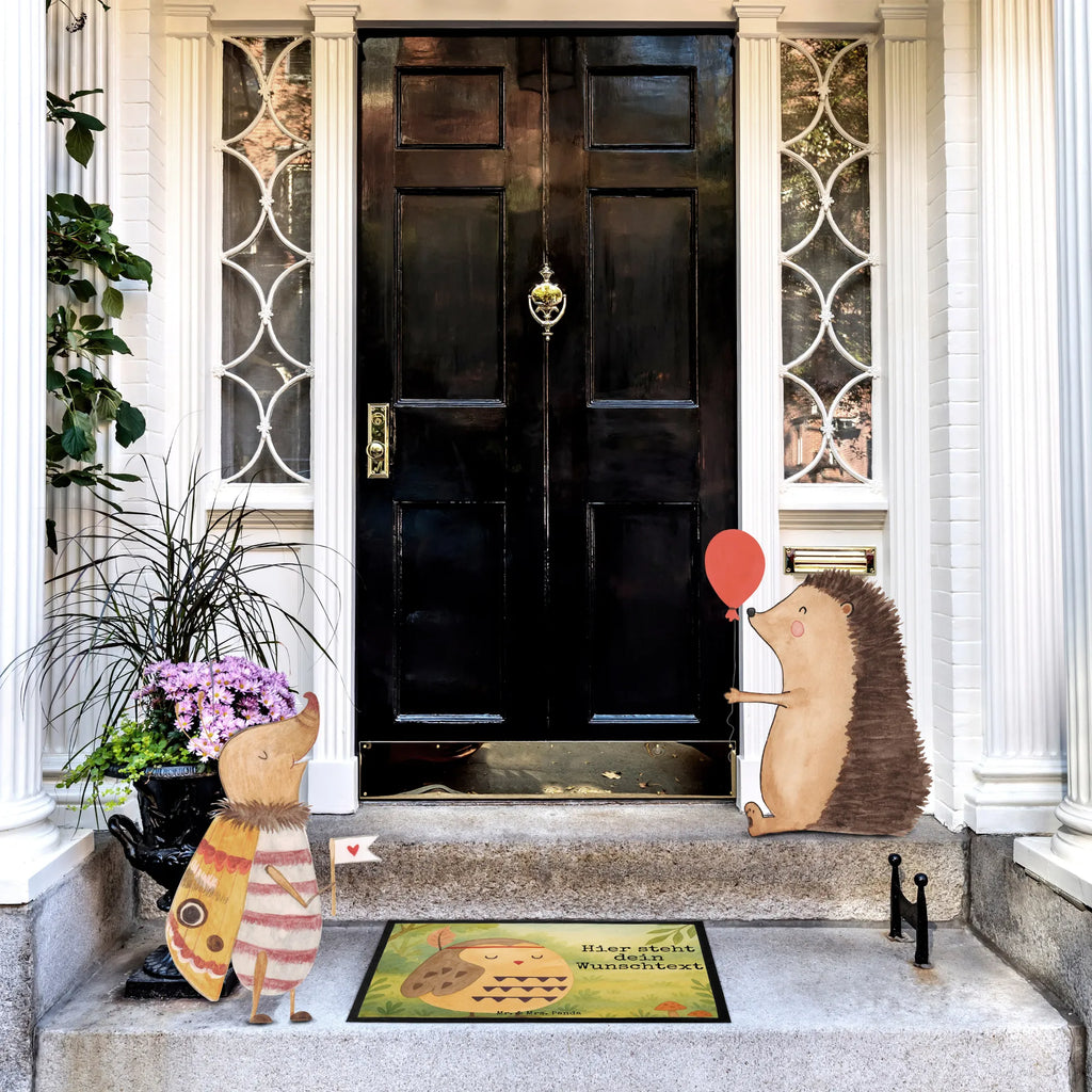 Personalisierte Fußmatte Eule Federschmuck Design Personalisieruung, Türvorleger personalisiert, Wunschnamen, Türvorleger mit Namen, Fußmatte bedrucken, Personalisiert, Bedrucken, Personalisierte Fußmatte, Haustürmatte personalisiert, Fußmatte mit Namen, Namensfussmatte, Eule, Das Leben ist ein Abenteuer, Eule Deko, Reisespruch, Dekoration, Owl, Federschmuck