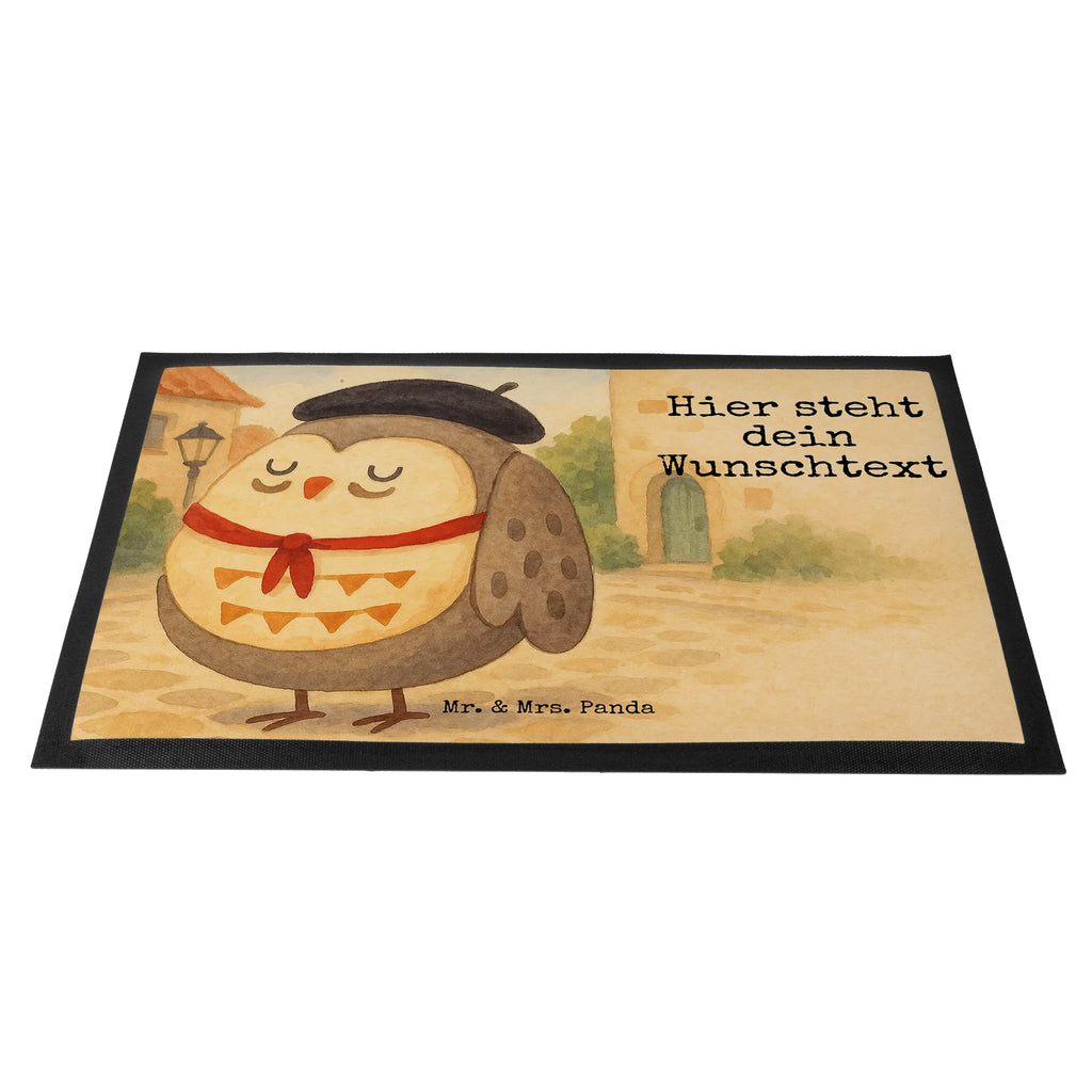 Personalisierte Fußmatte Eule Frankreich Design Personalisiert, Namensfussmatte, Personalisieruung, Türvorleger mit Namen, Personalisierte Fußmatte, Türvorleger personalisiert, Fußmatte mit Namen, Fußmatte bedrucken, Wunschnamen, Haustürmatte personalisiert, Bedrucken, Eule, das Leben ist schön, Eule Deko, hibou, Eulen, Frankreich, Owl, Spruch schön, La vie est belle, Spruch Französisch