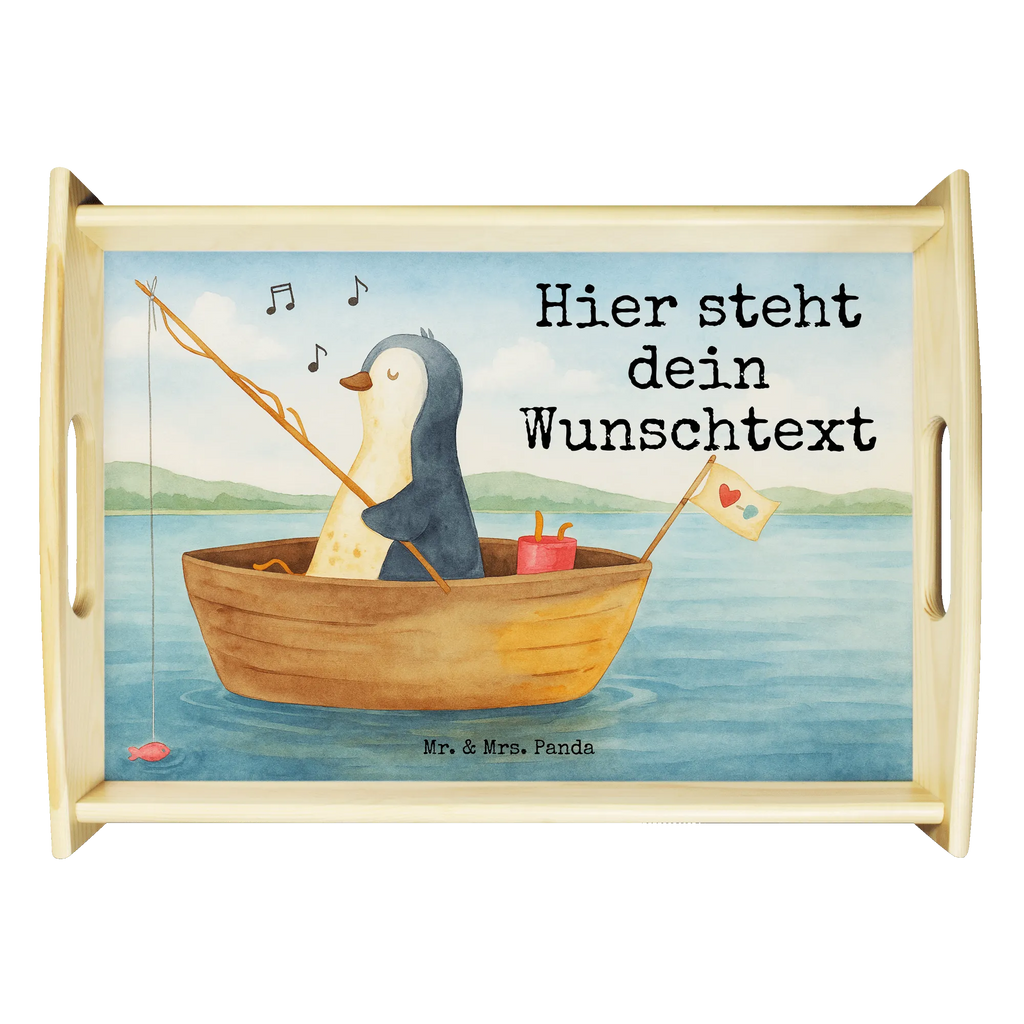Personalised serving tray Penguin fishing boat Design Personalisiertes Holztablett, Tablett mit Namen, Serviertablett mit Namen, Personalisiertes Dekotablett, Personalisiertes Frühstückstablett, Personalisiertes Küchentablett, Personalisiertes Serviertablett, Personalisiertes Tablett, Pinguin, Angelboot, Leben, Neuanfang, Lebenslust, Boot, Geschenkidee Liebeskummer, Scheidung, Trennung, Neustart, Motivation, genießen, Pinguine, Angeln